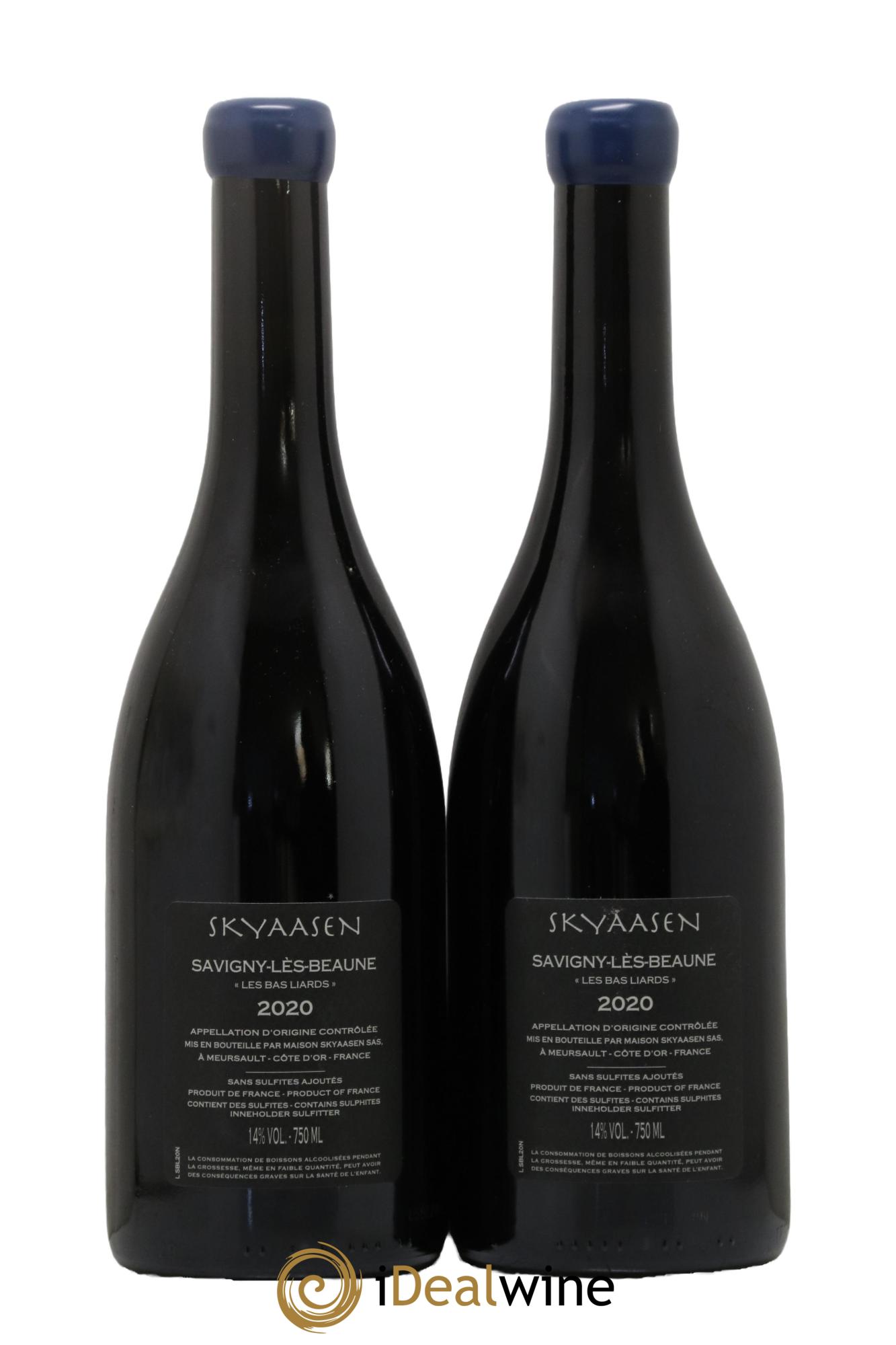 Savigny-lès-Beaune Les Bas Liards Maison Skyaasen 2020 - Lot de 2 bouteilles - 1