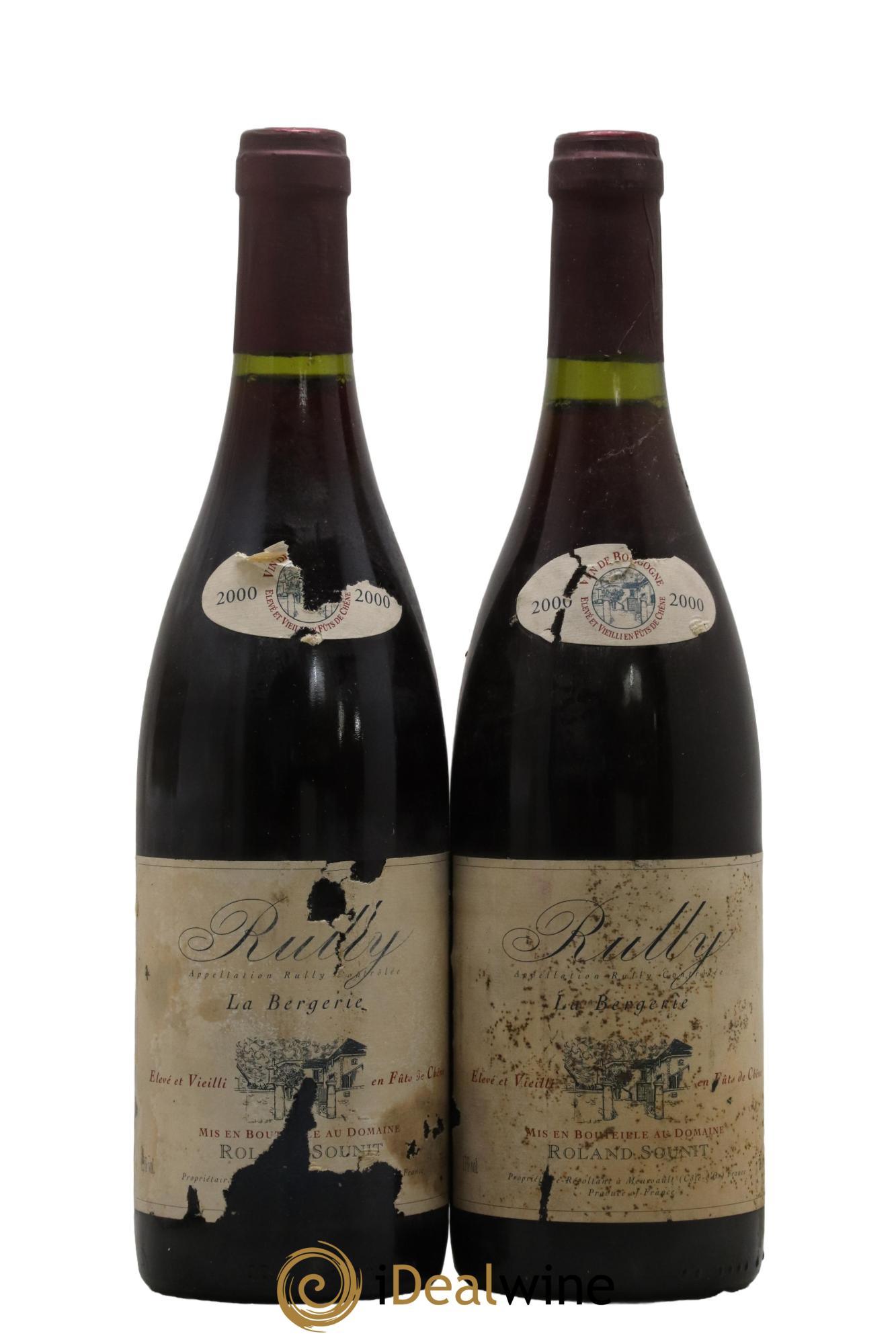 Rully La Bergerie Roland Sounit 2000 - Lot de 2 bouteilles - 0