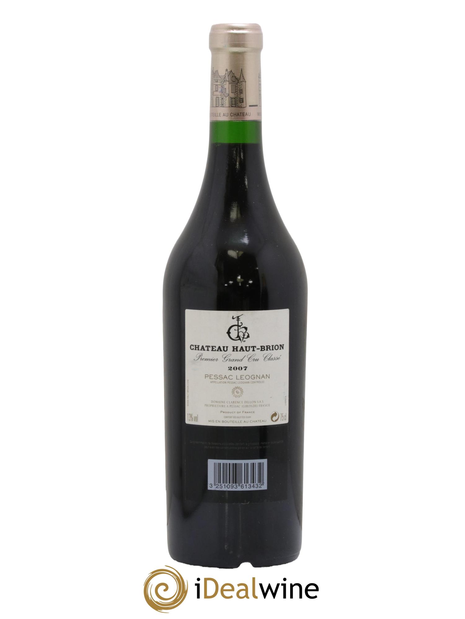 Château Haut Brion 1er Grand Cru Classé 2007 - Lot of 1 bottle - 1