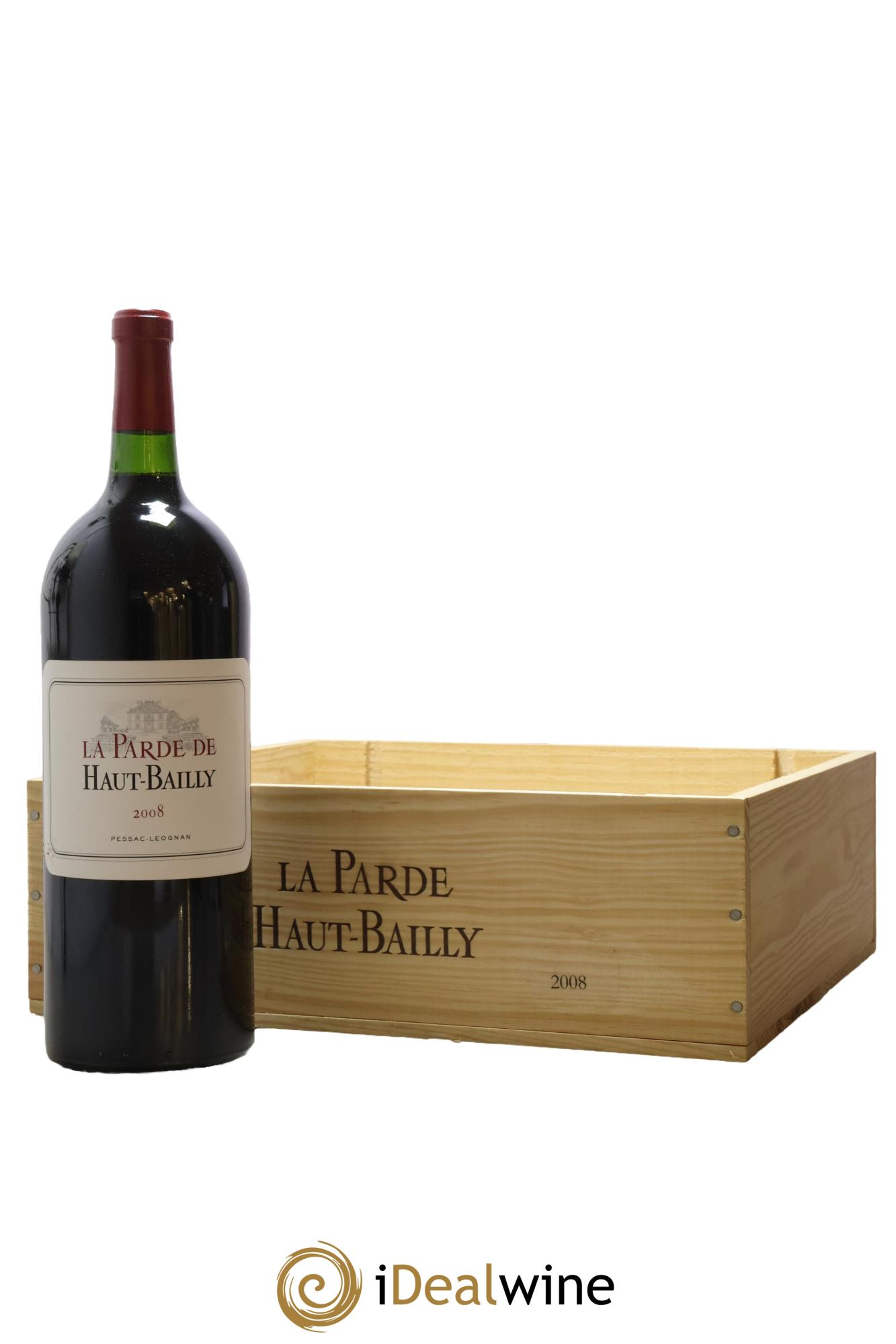 Haut Bailly II (Anciennement La Parde de Haut-Bailly) Second Vin  2008 - Lot of 3 magnums - 1