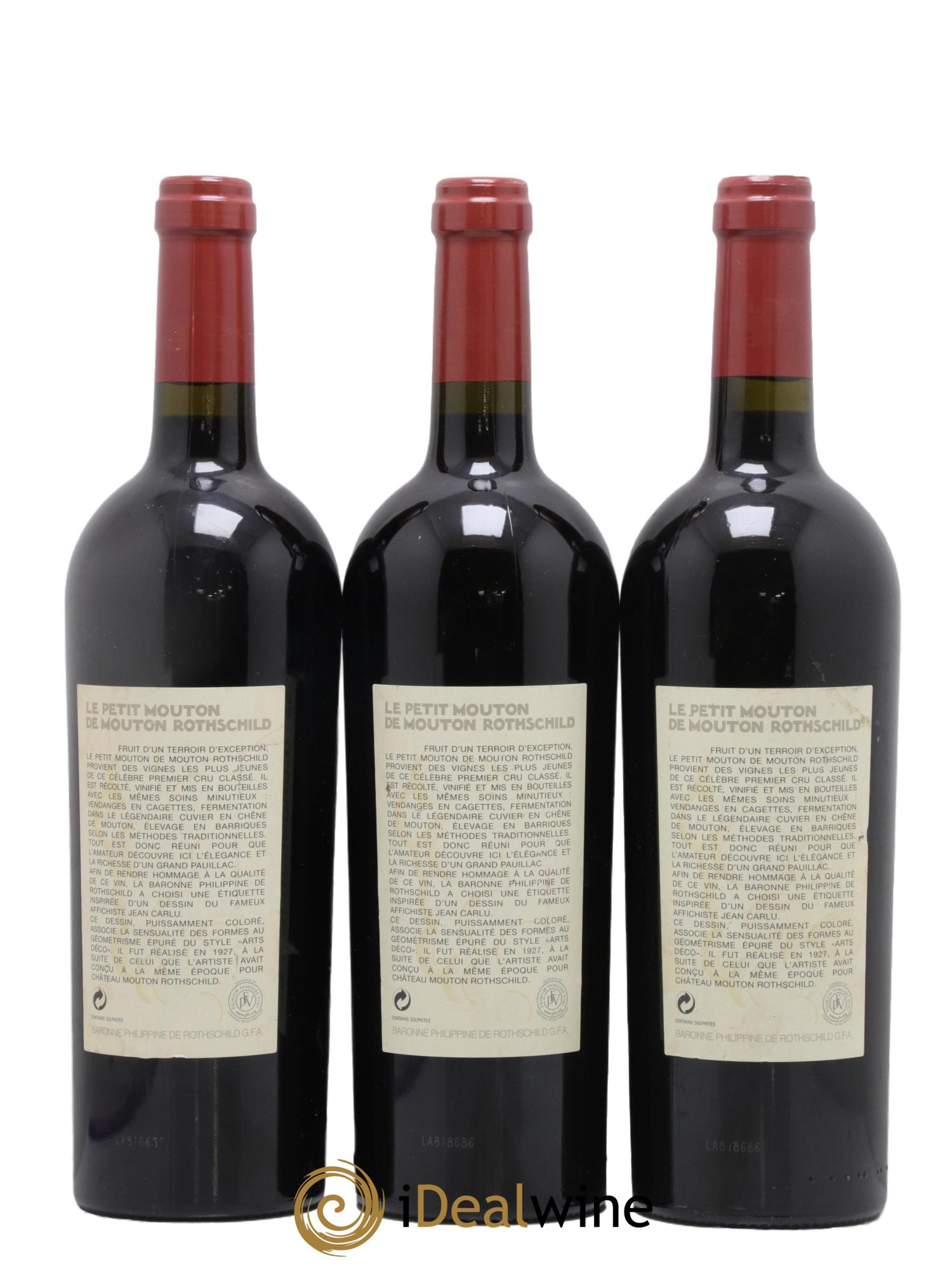 Petit Mouton Second Vin 2006 - Lot de 3 bouteilles - 1