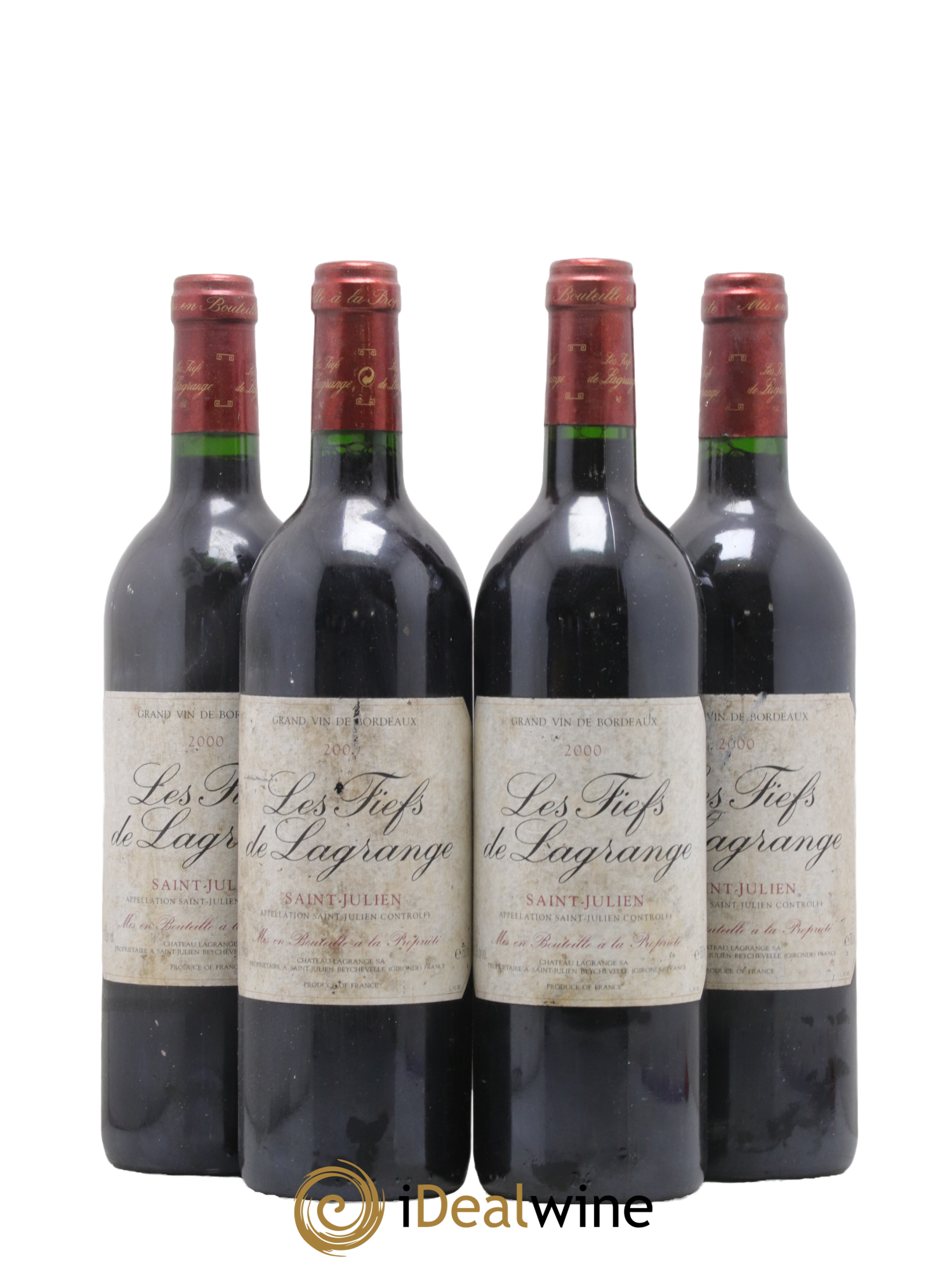 Les Fiefs de Lagrange Second Vin 2000 - Lotto di 4 bottiglie - 0
