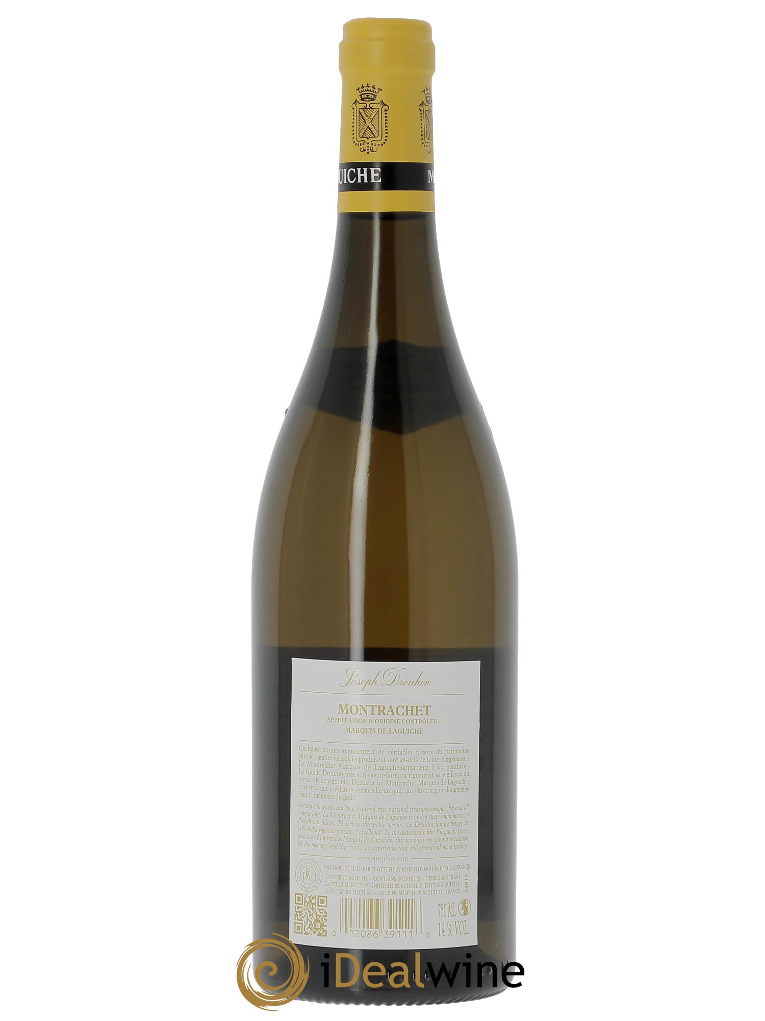 Montrachet Grand Cru Marquis de Laguiche Joseph Drouhin  2023 - Lot de 1 bouteille - 1