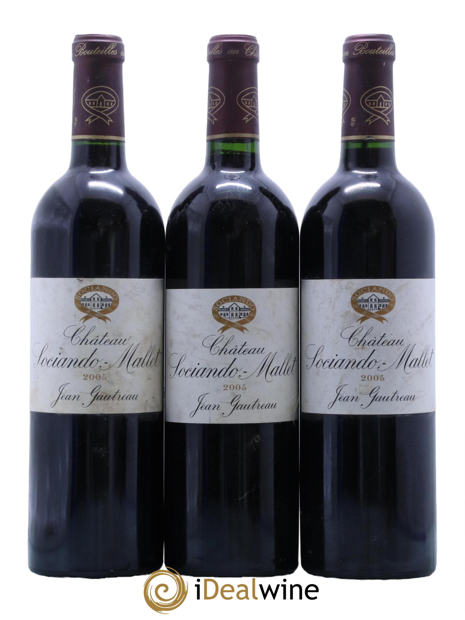 Château Sociando Mallet 2005 - Lot de 6 bouteilles - 1