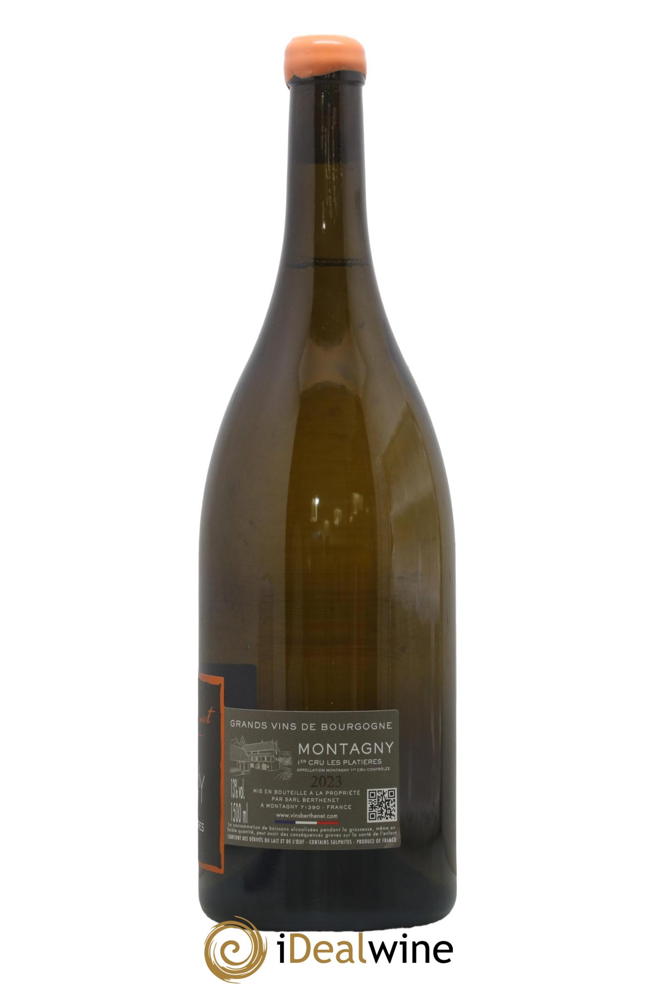 Montagny 1er Cru Les Platières Domaine Berthenet 2023 - Lotto di 1 magnum - 1