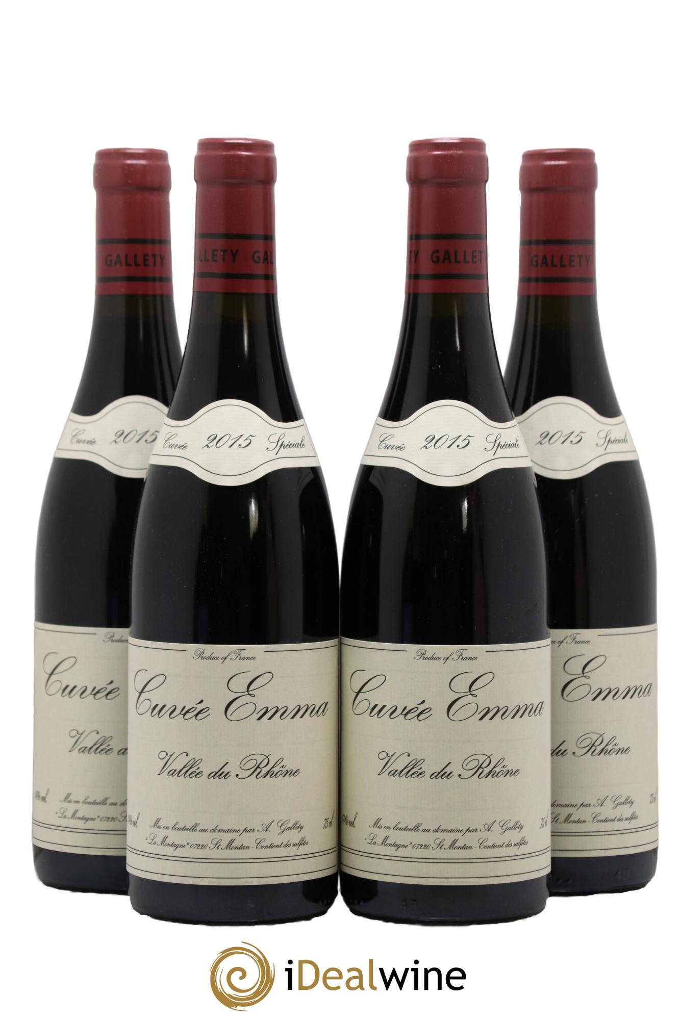 Côtes du Vivarais Cuvée Emma Gallety (Domaine) 2015 - Lot de 4 bouteilles - 0