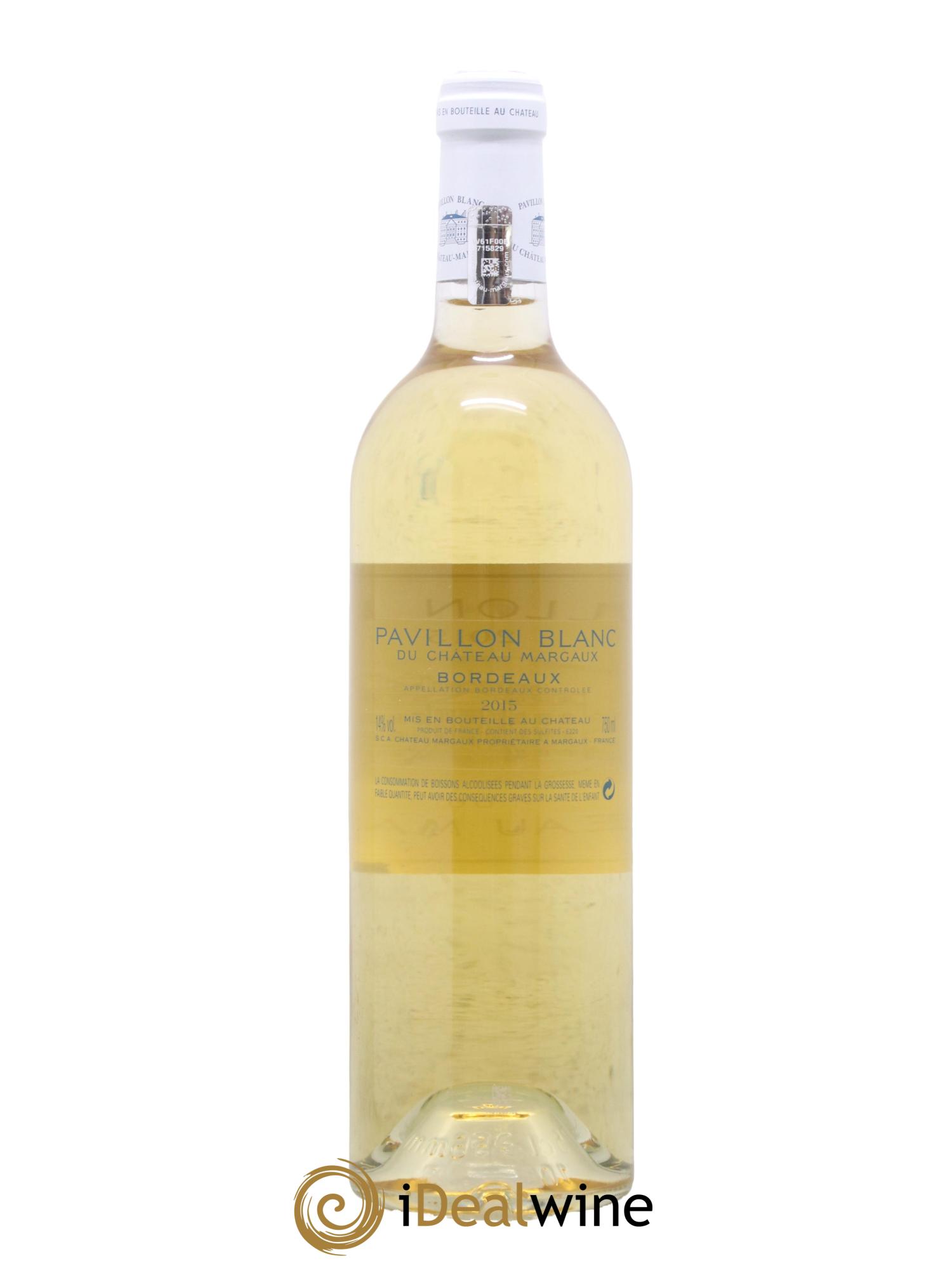 Pavillon Blanc du Château Margaux 2015 - Lot de 1 bouteille - 1