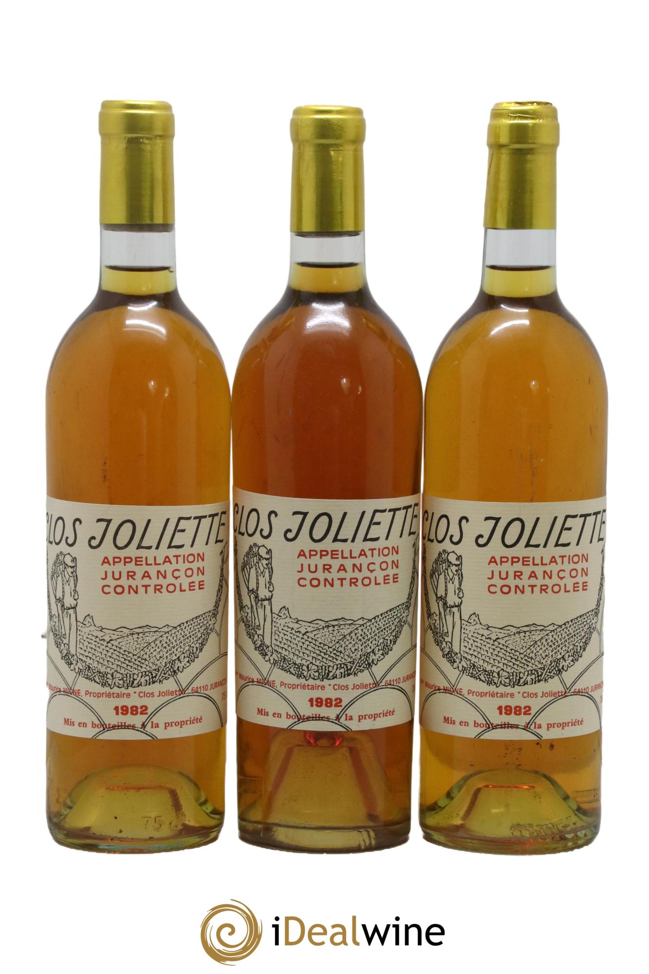 Jurançon Clos Joliette 1982 - Lotto di 3 bottiglie - 0