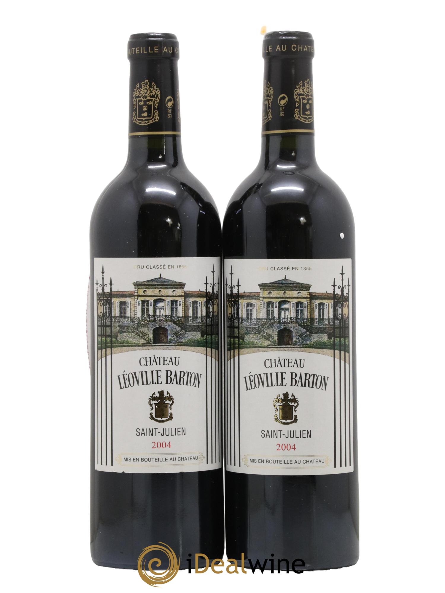 Château Léoville Barton 2ème Grand Cru Classé 2004 - Lot de 2 bouteilles - 0