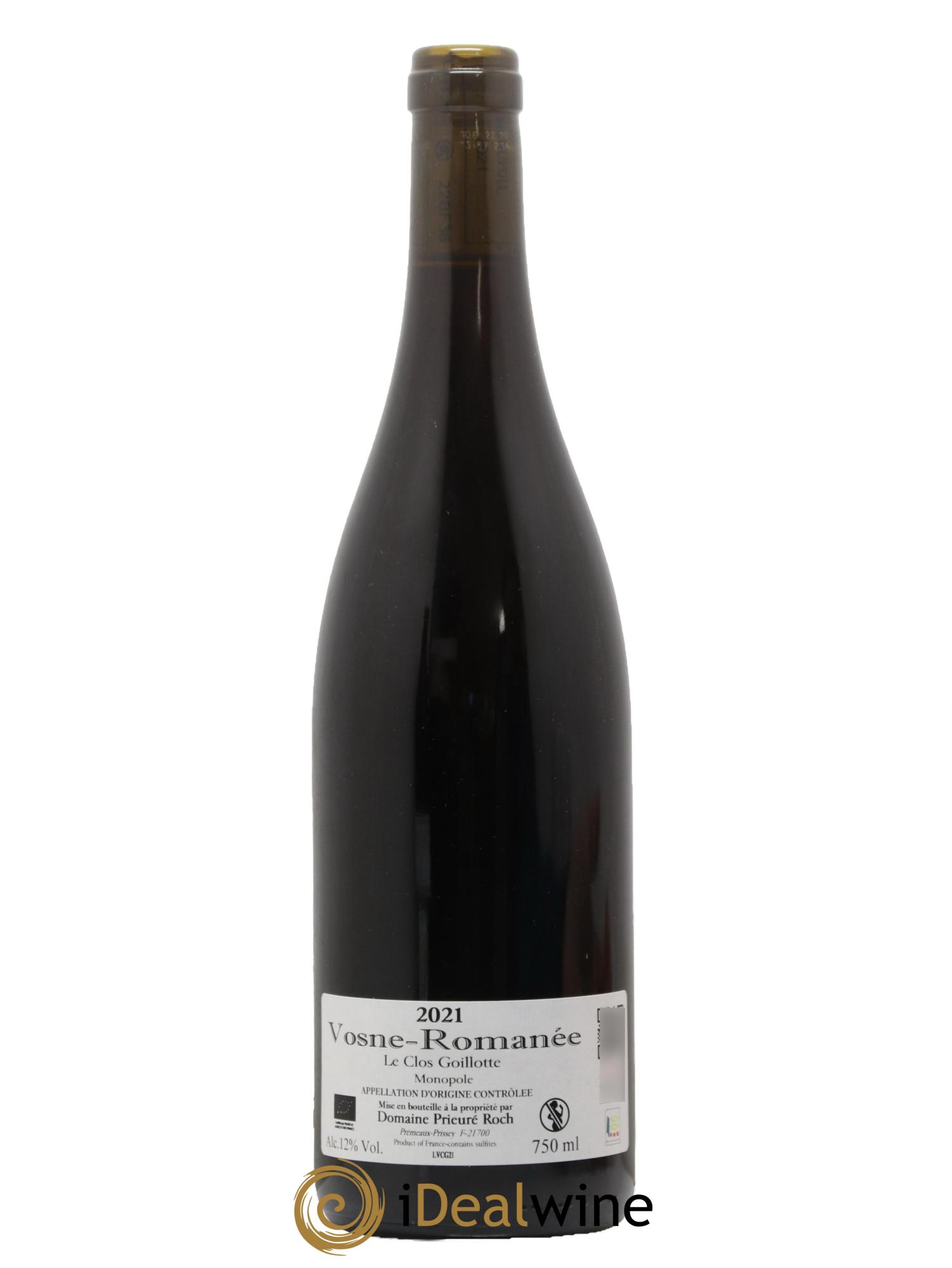 Vosne-Romanée Le Clos Goillotte Prieuré Roch 2021 - Lot de 1 bouteille - 1