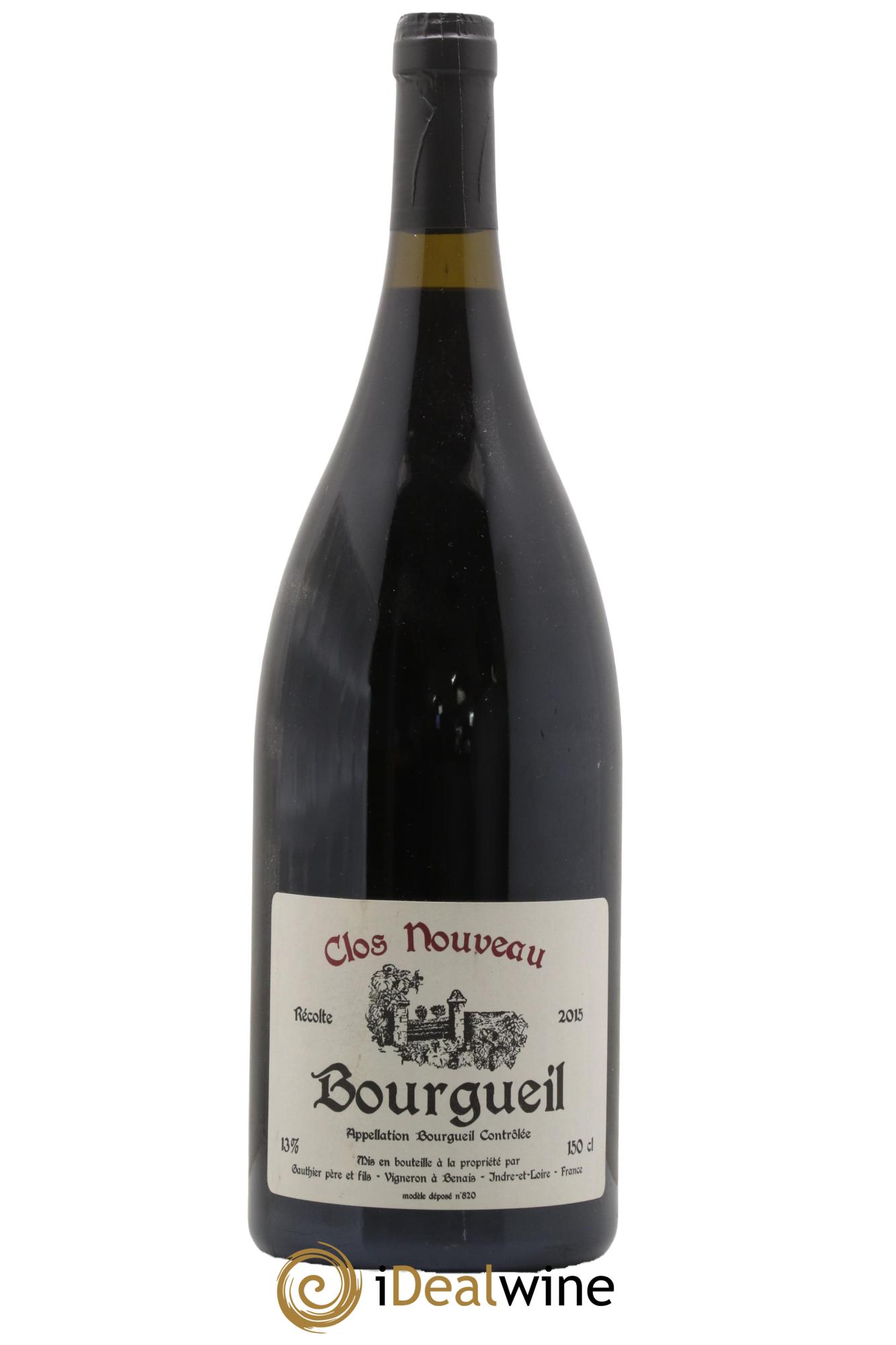 Bourgueil Clos Nouveau Domaine du Bel Air 2015 - Lot de 1 magnum - 0