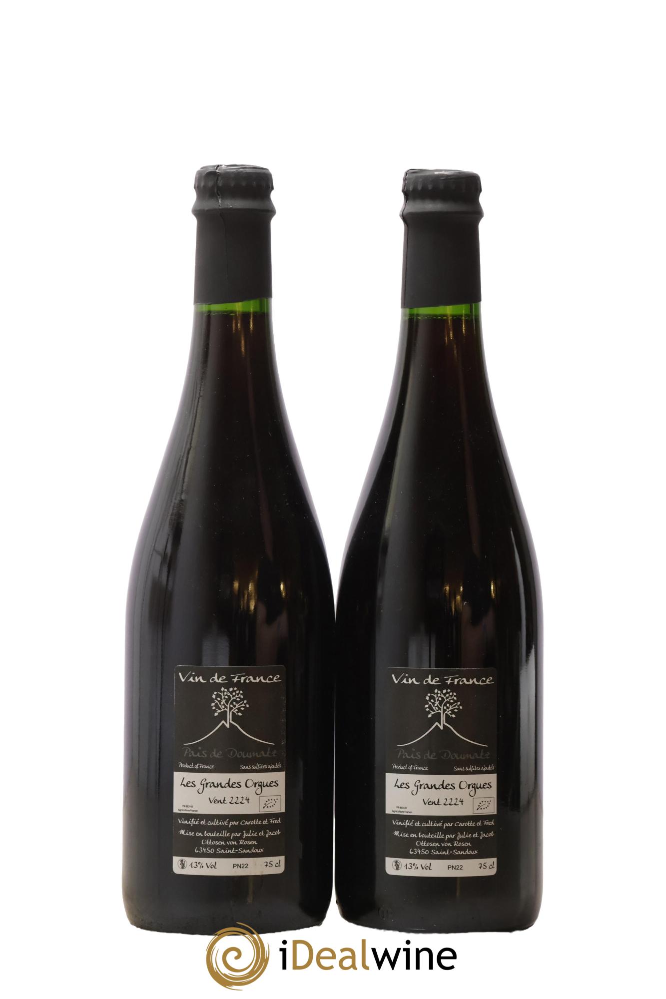 Vin de France Les Grandes Orgues Vignoble de l'Arbre Blanc 2022 - Posten von 2 Flaschen - 1