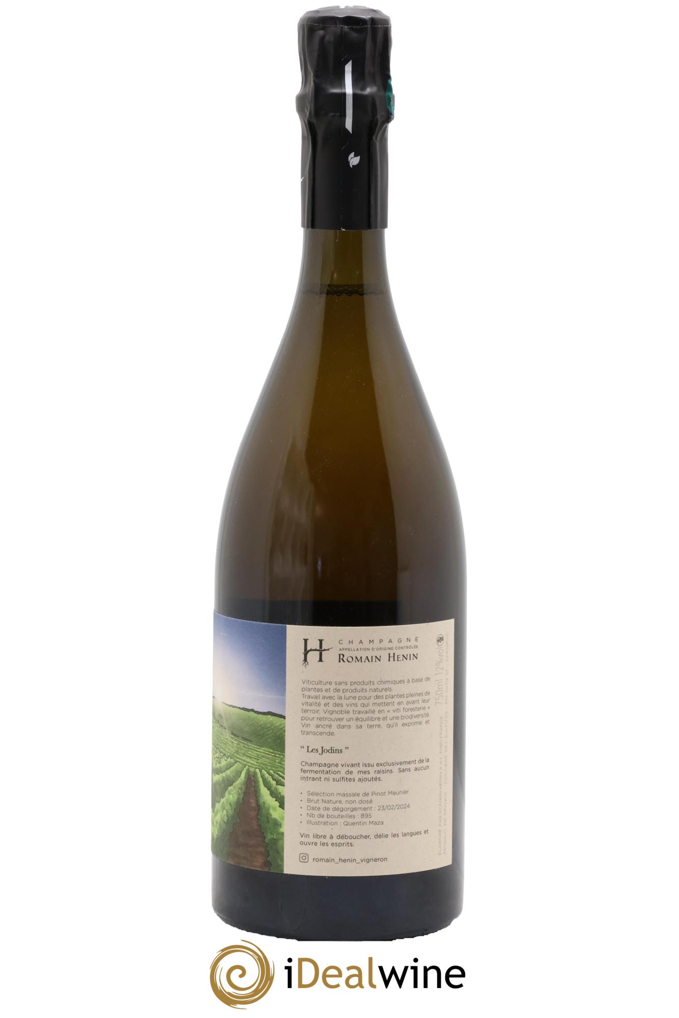 Les Jodins (non-dosé) Pascal Henin - Romain Henin - Lot of 1 bottle - 1