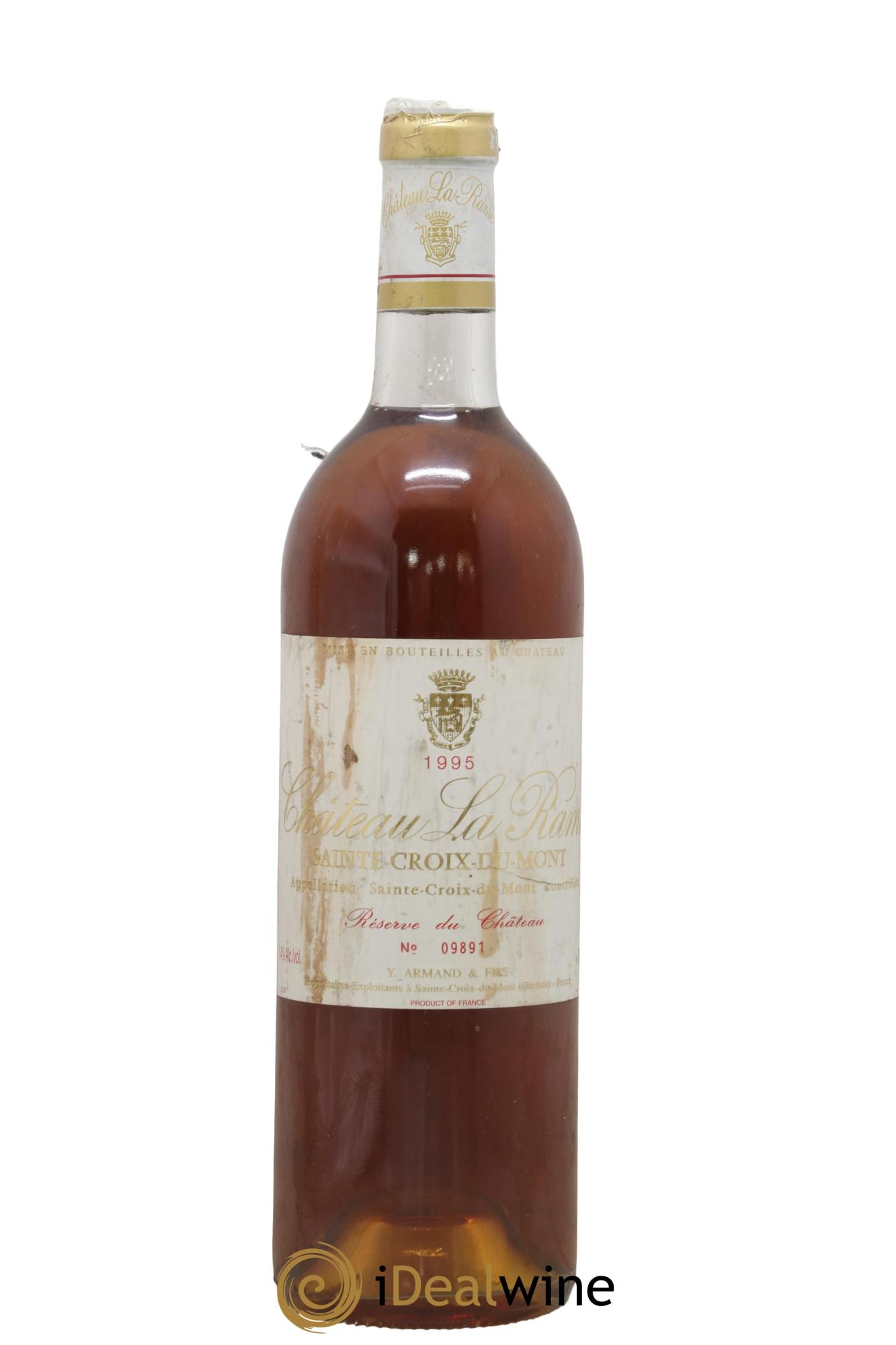 Sauternes Château La Rame 1995 - Posten von 1 Flasche - 0