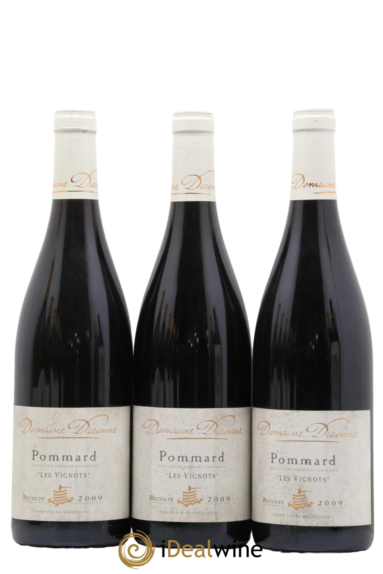 Pommard Les Vignots Domaine Diconne 2009 - Lot de 3 bouteilles - 0