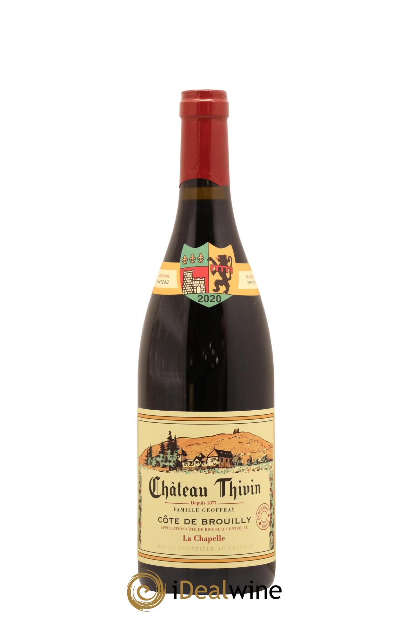 Côte de Brouilly Cuvée La Chapelle Château Thivin 2020 - Lot de 1 bouteille - 0