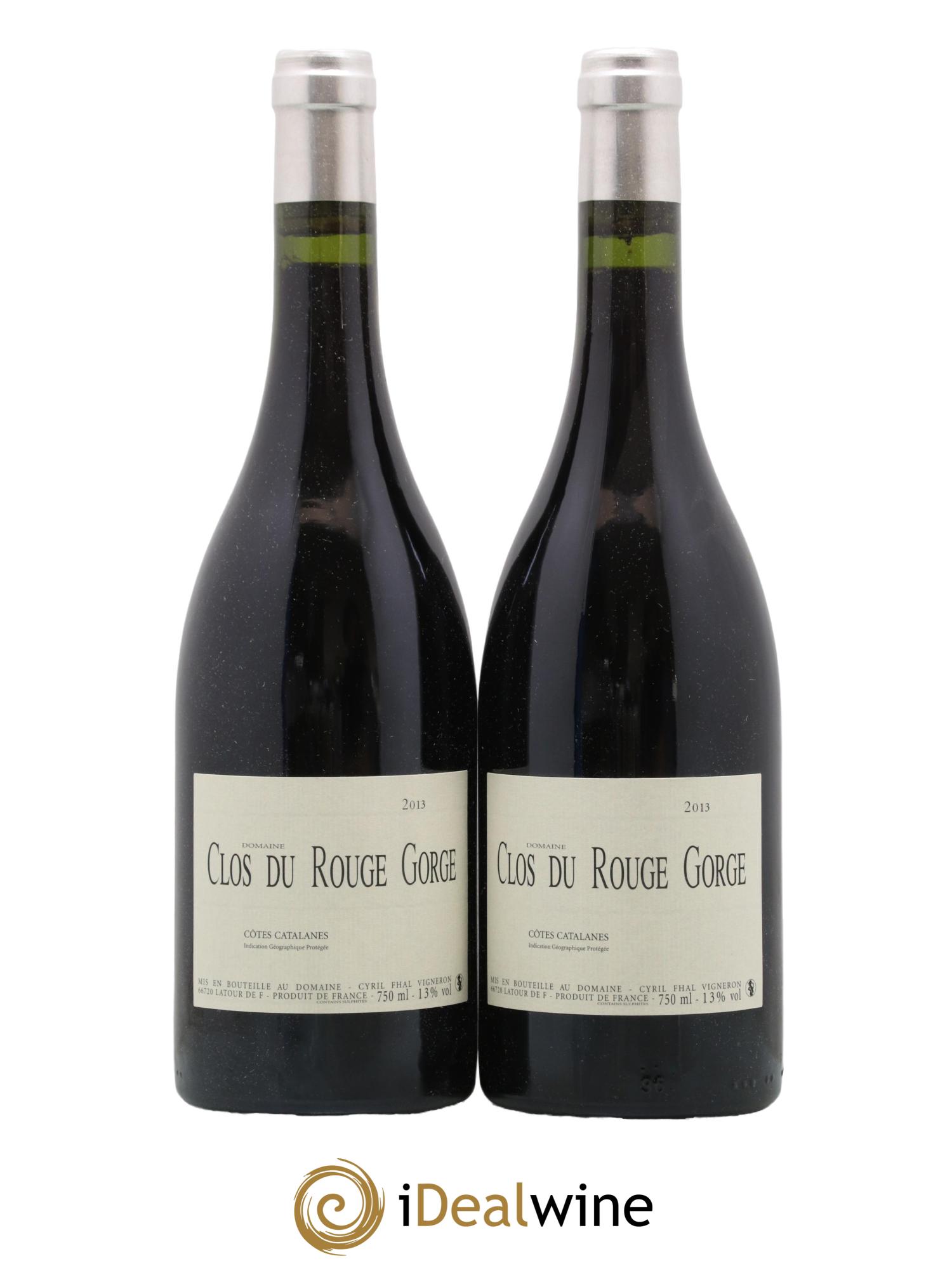 Côtes Catalanes Clos du Rouge Gorge Cyril Fhal 2013 - Posten von 2 Flaschen - 0