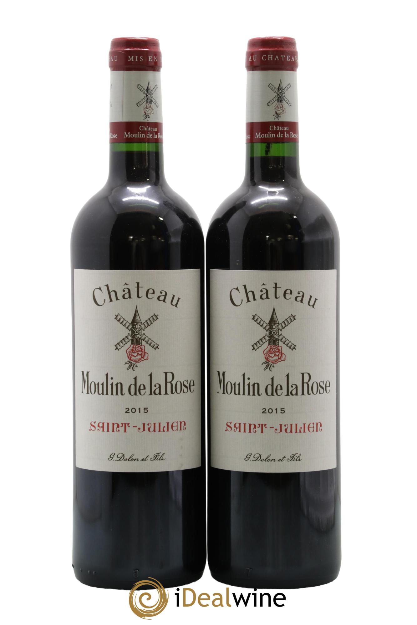 Château Moulin de la Rose Cru Bourgeois 2015 - Lot of 2 bottles - 0