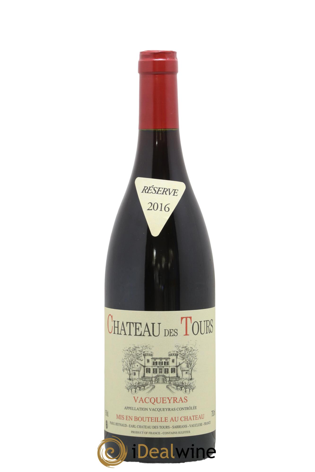 Vacqueyras Château des Tours Emmanuel Reynaud 2016 - Lot de 1 bouteille - 0