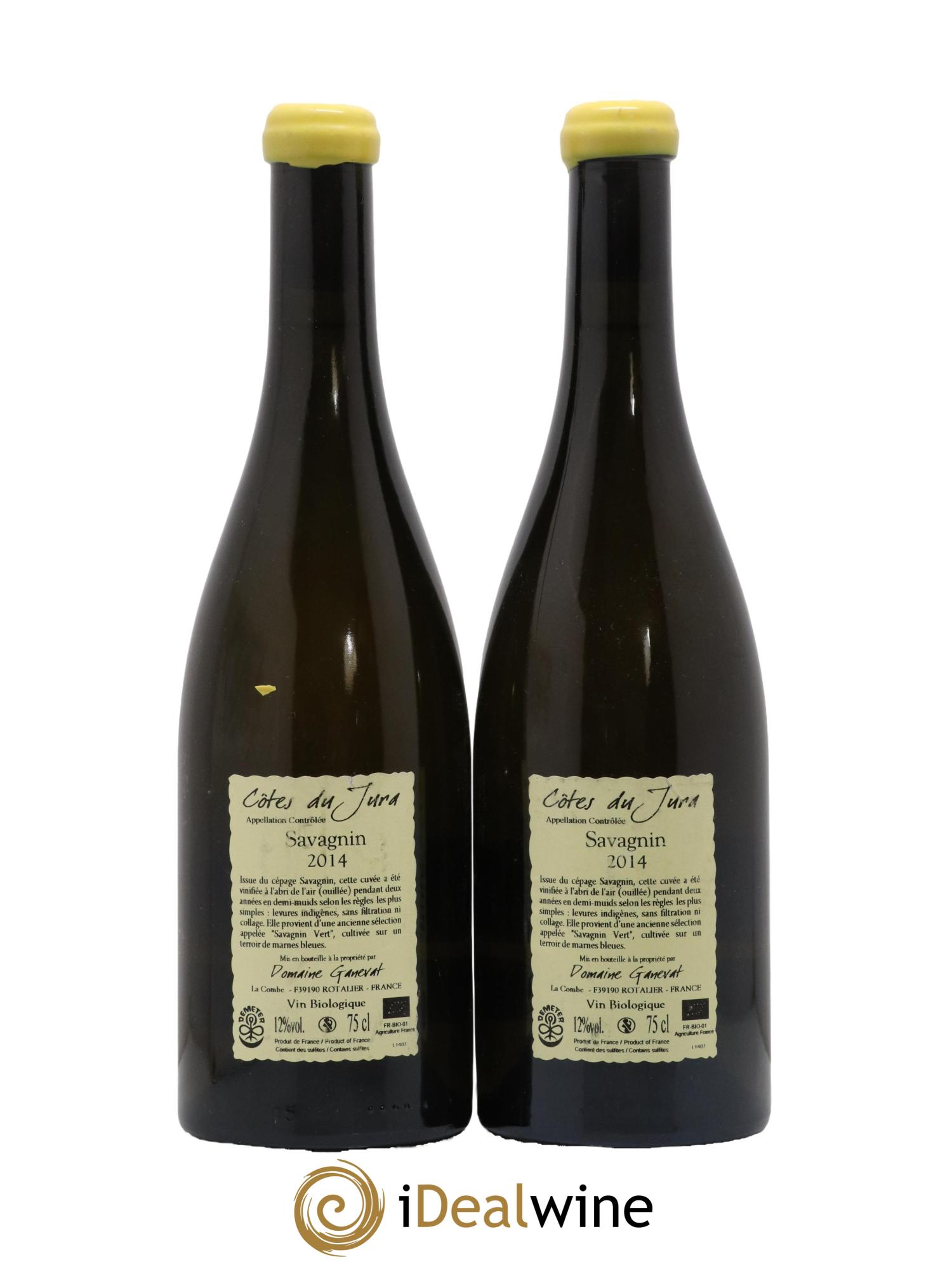 Côtes du Jura Les Chalasses Marnes Bleues Jean-François Ganevat (Domaine) 2014 - Lot de 2 bouteilles - 1