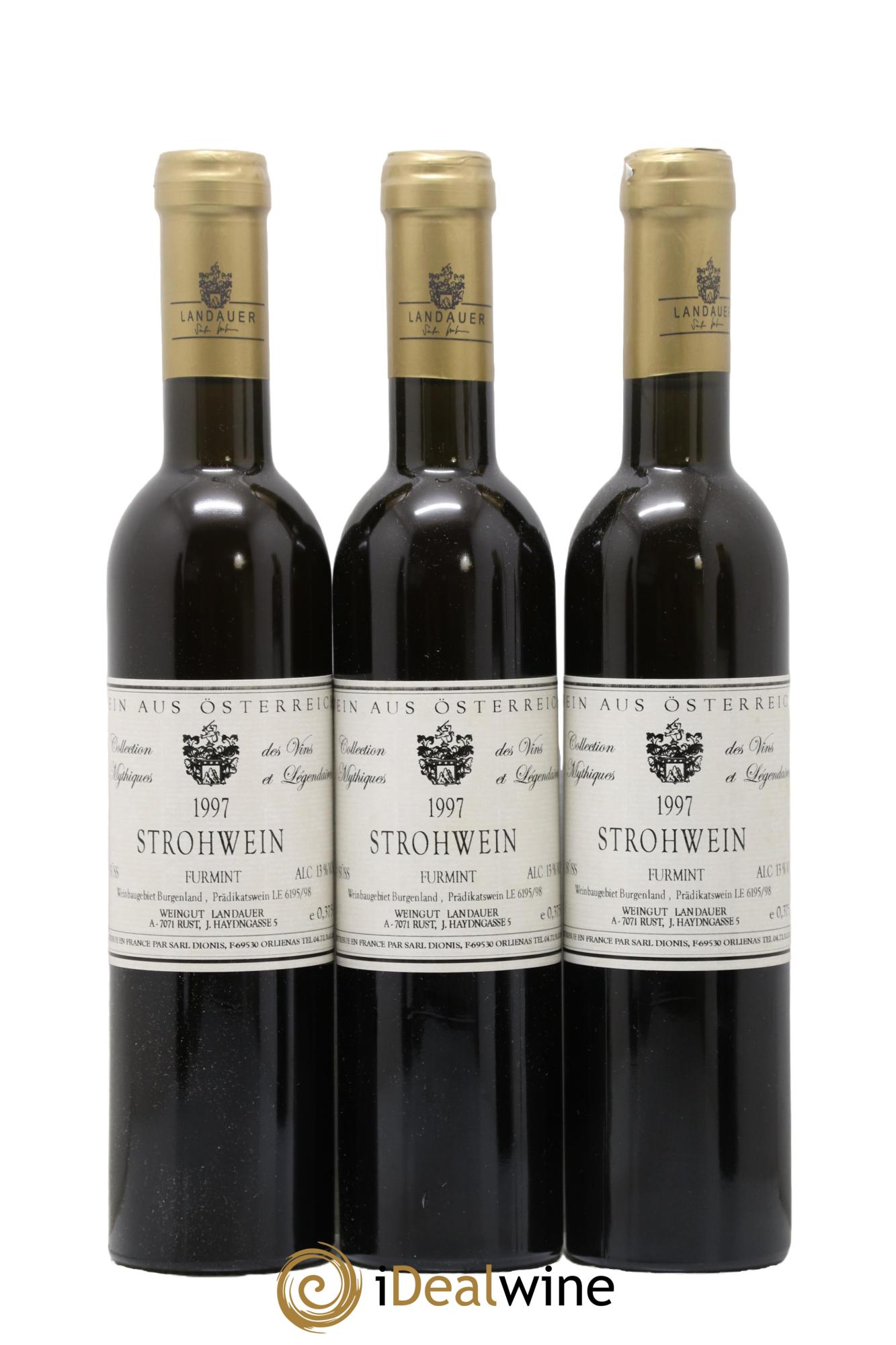 Autriche Strohwein Furmint Collection Mythiques 1997 - Lotto di 3 mezze bottiglie - 0