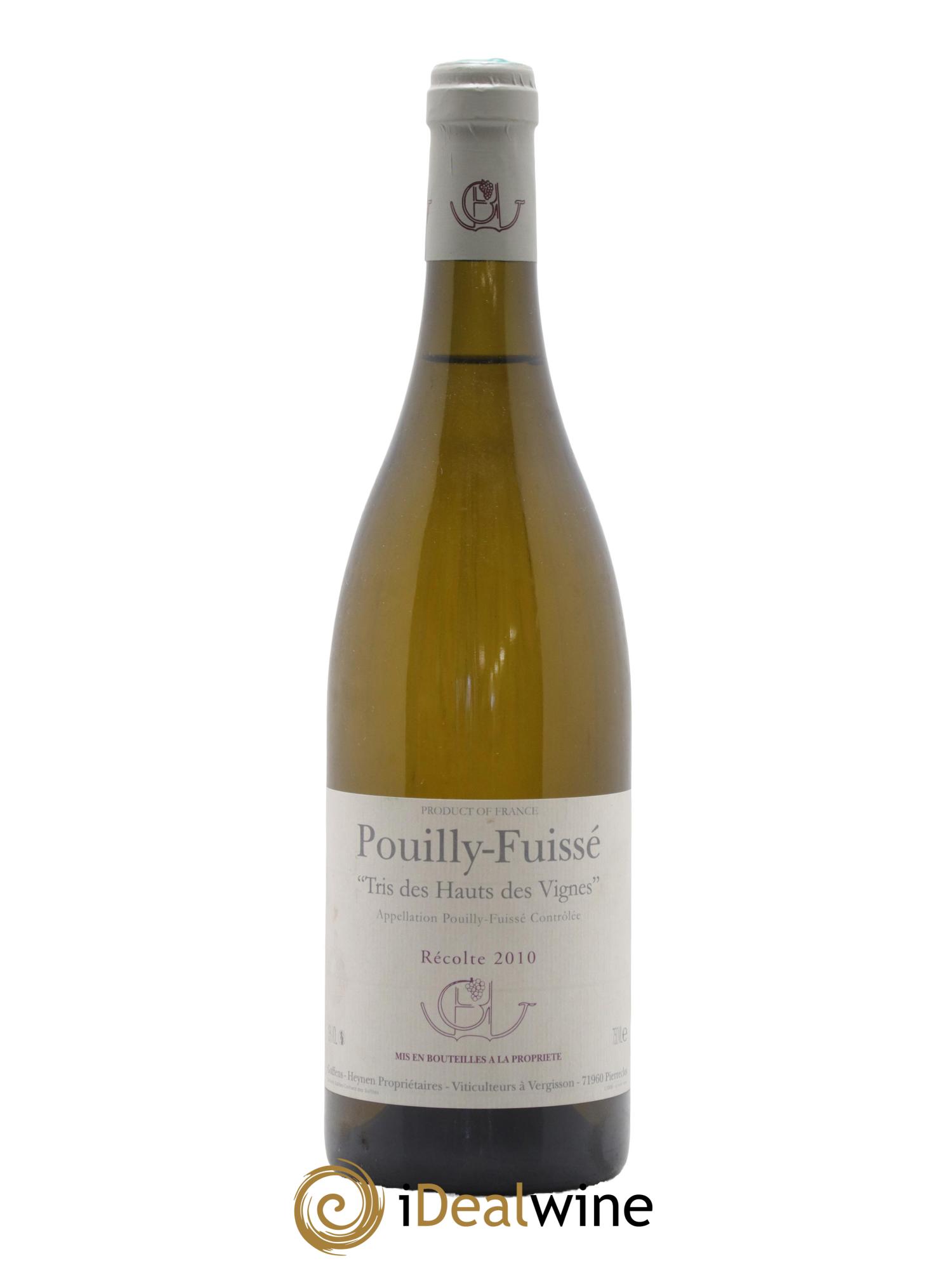 Pouilly-Fuissé Tris des Hauts des Vignes Guffens-Heynen 2010 - Lot of 1 bottle - 0
