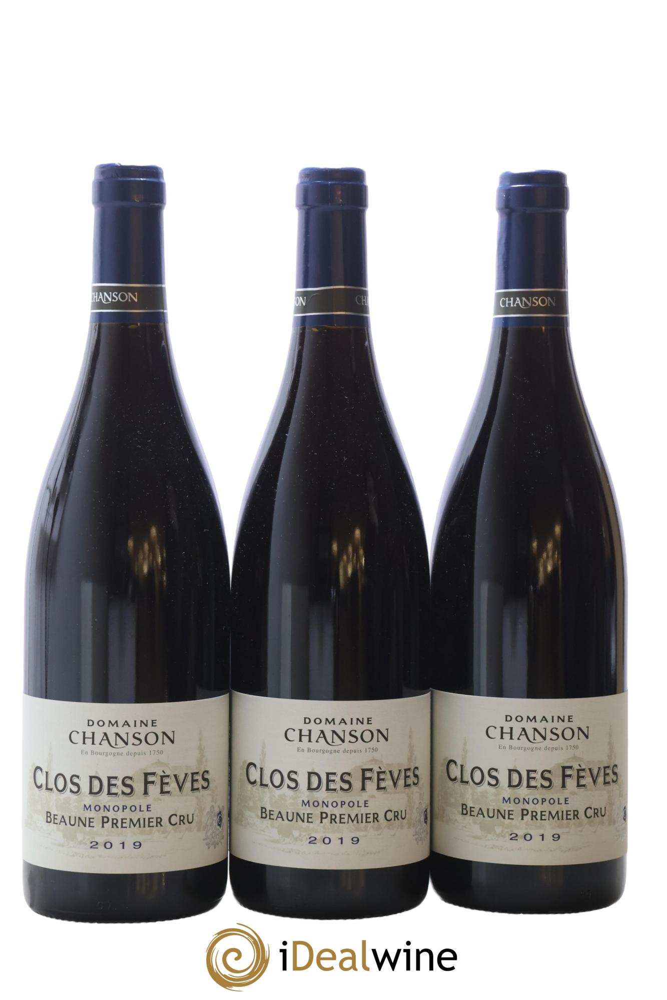 Beaune 1er Cru Clos des Fèves Chanson 2019 - Lot de 3 bouteilles - 0