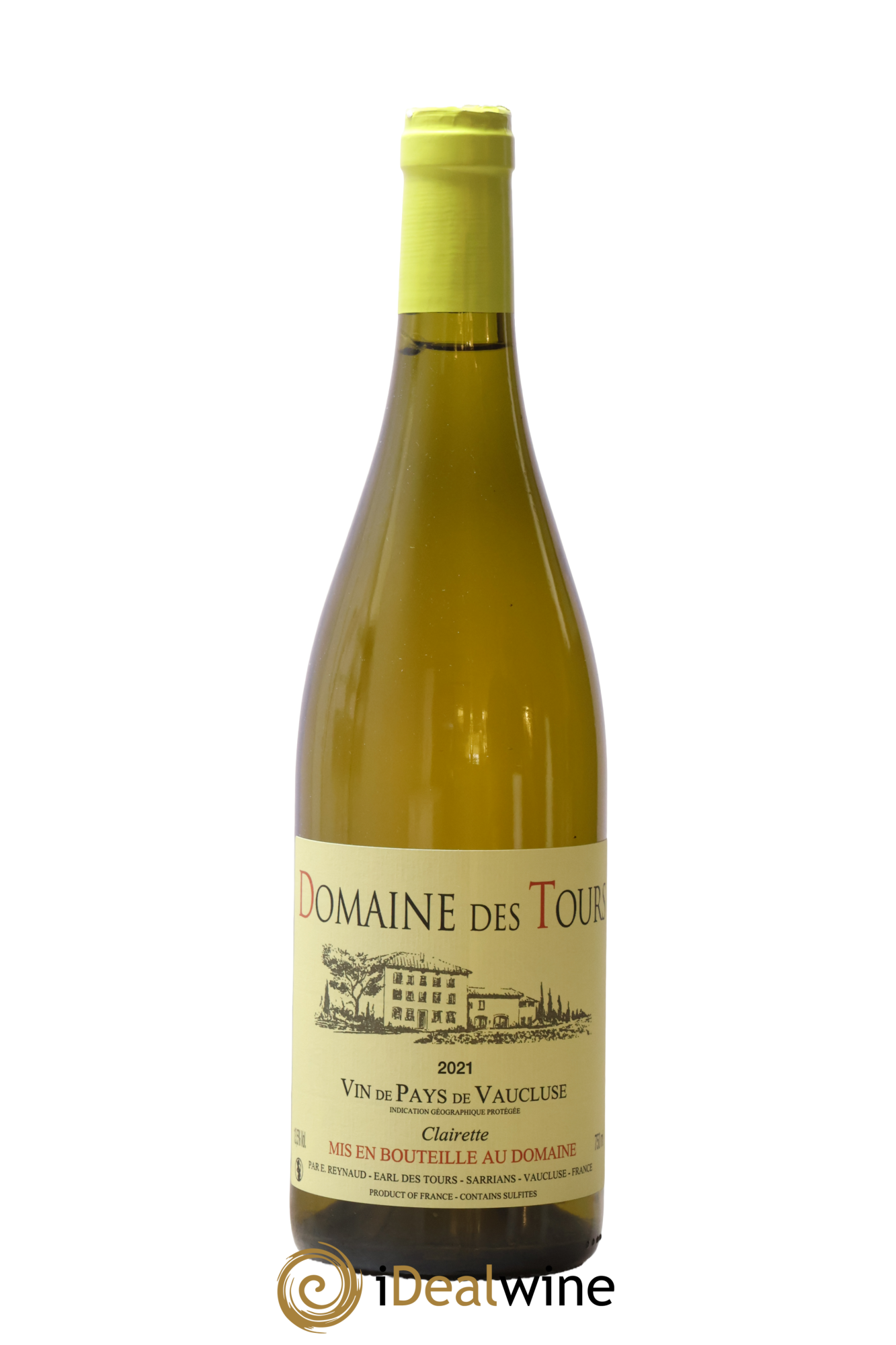 Vaucluse (Vin de Pays de Vaucluse) Domaine des Tours Clairette Emmanuel Reynaud 2021 - Lot de 1 bouteille - 0