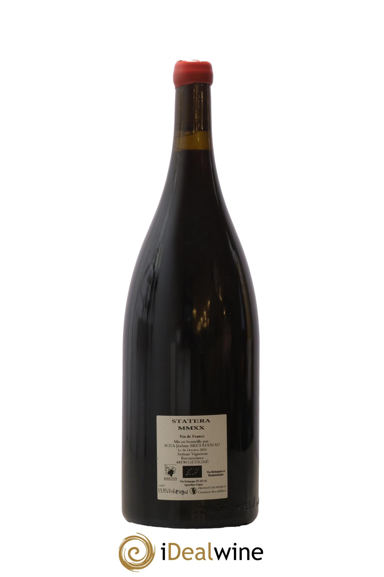 Vin de France Statera Jérôme Bretaudeau - Domaine de Bellevue 2020 - Lot de 1 magnum - 1
