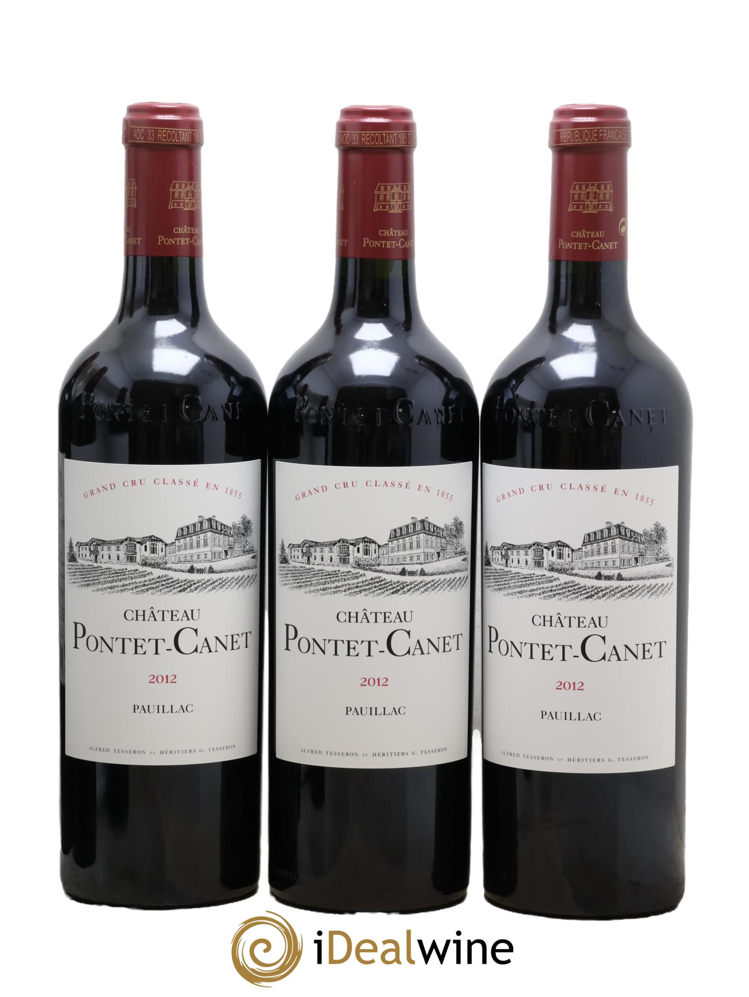 Château Pontet Canet 5ème Grand Cru Classé  2012 - Posten von 6 Flaschen - 1