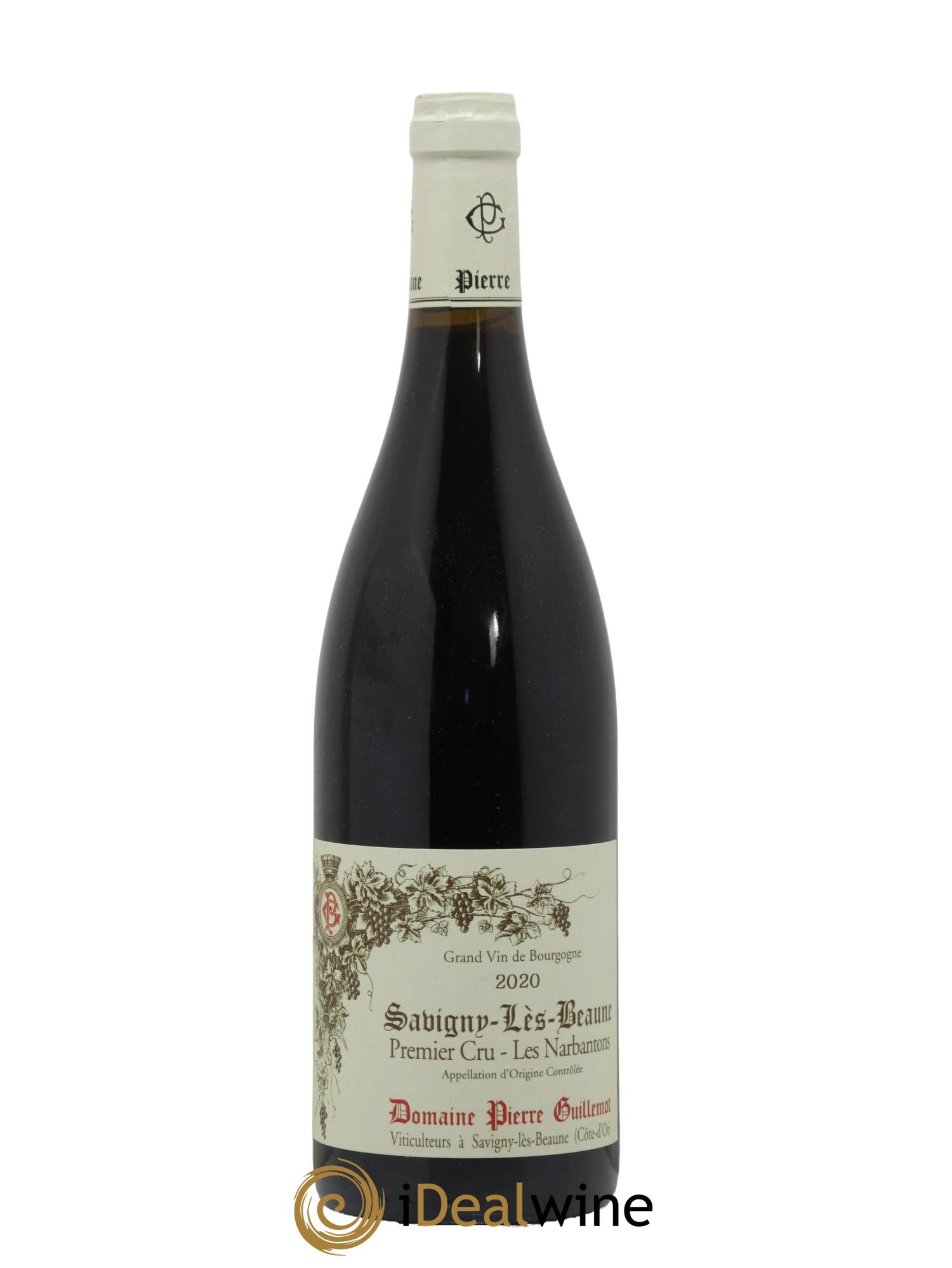 Savigny-lès-Beaune 1er Cru Les Narbantons Domaine Pierre Guillemot 2020 - Lot de 1 bouteille - 0