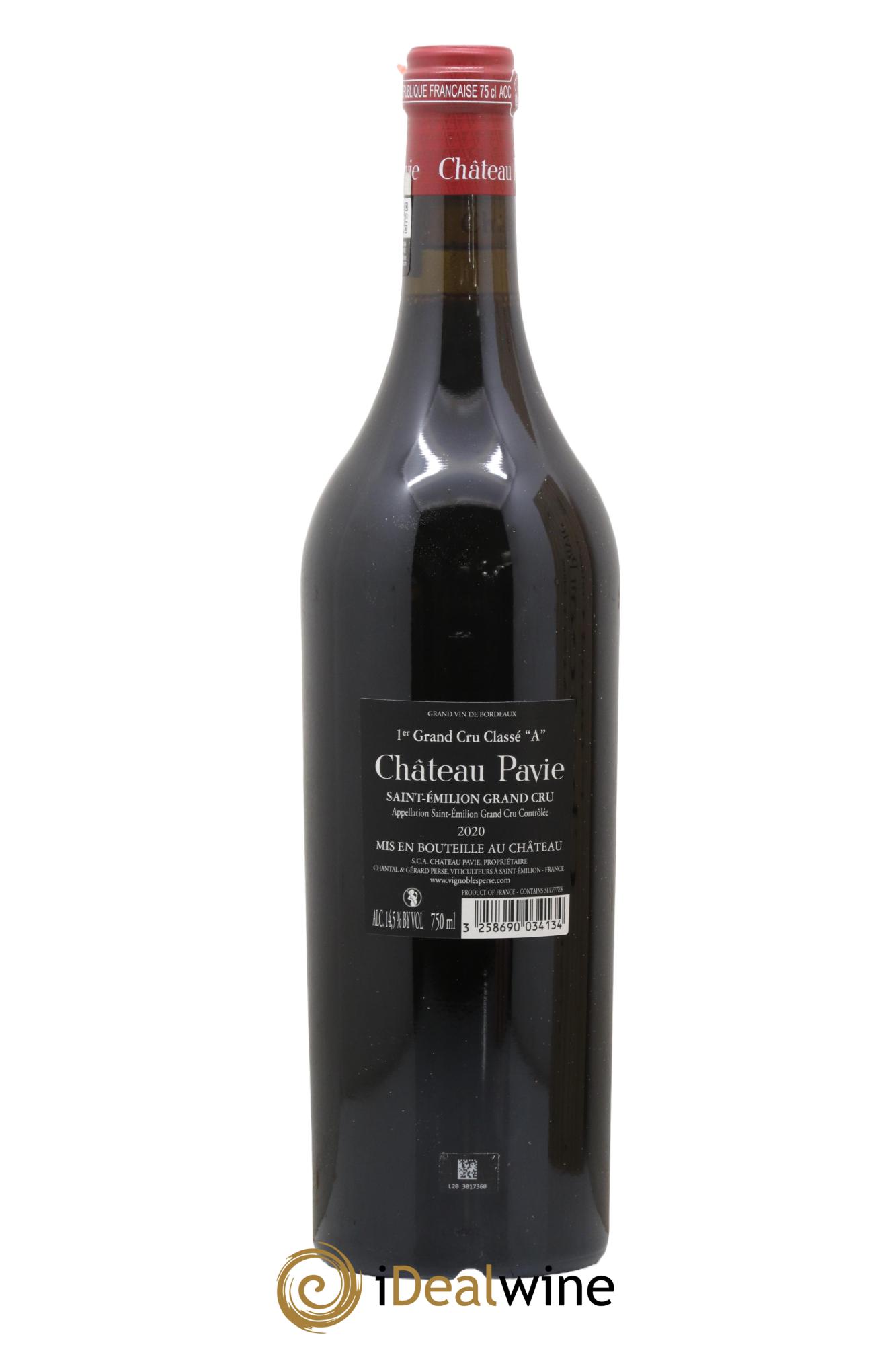 Château Pavie 1er Grand Cru Classé A 2020 - Lot de 1 bouteille - 2