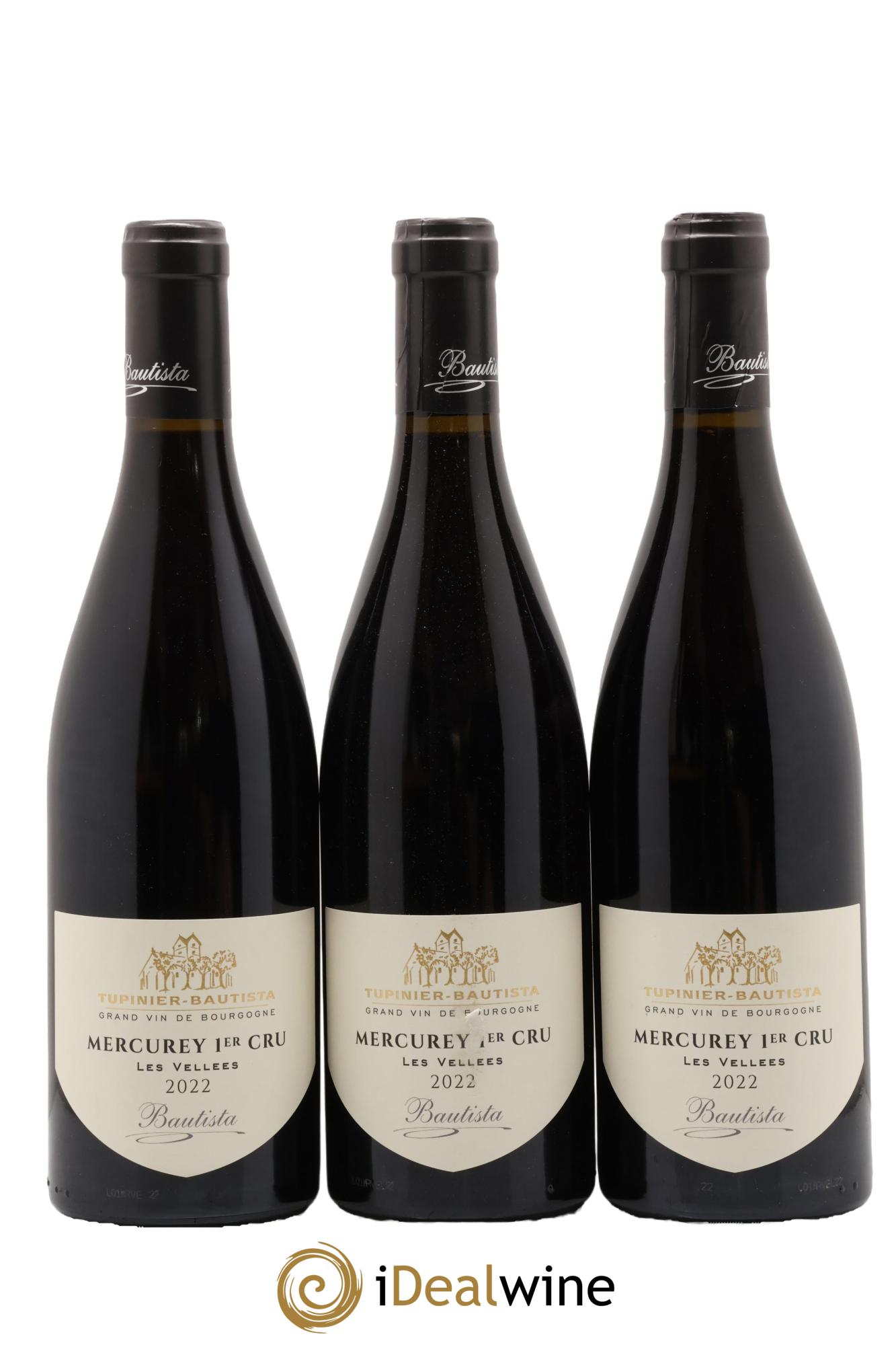Mercurey 1er Cru Les Vellees Tupinier Bautista 2022 - Posten von 3 Flaschen - 0