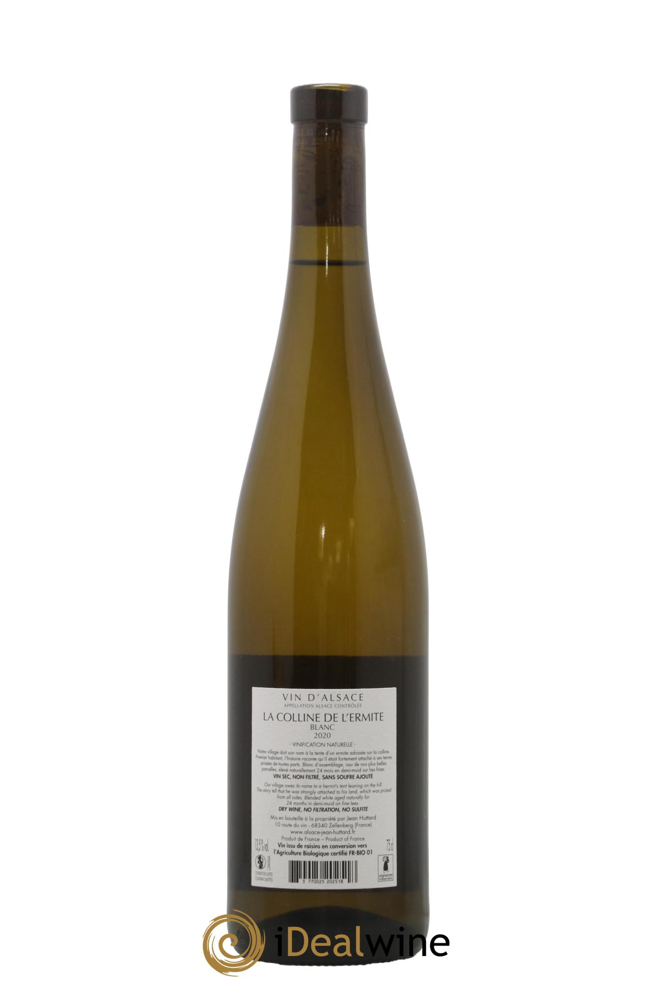 Alsace La Colline De L'Ermite Huttard 2020 - Posten von 1 Flasche - 1