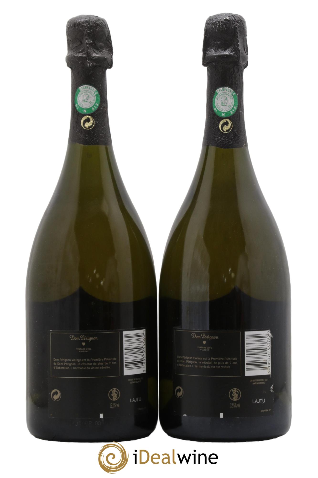 Brut Dom Pérignon  2006 - Lot of 2 bottles - 1