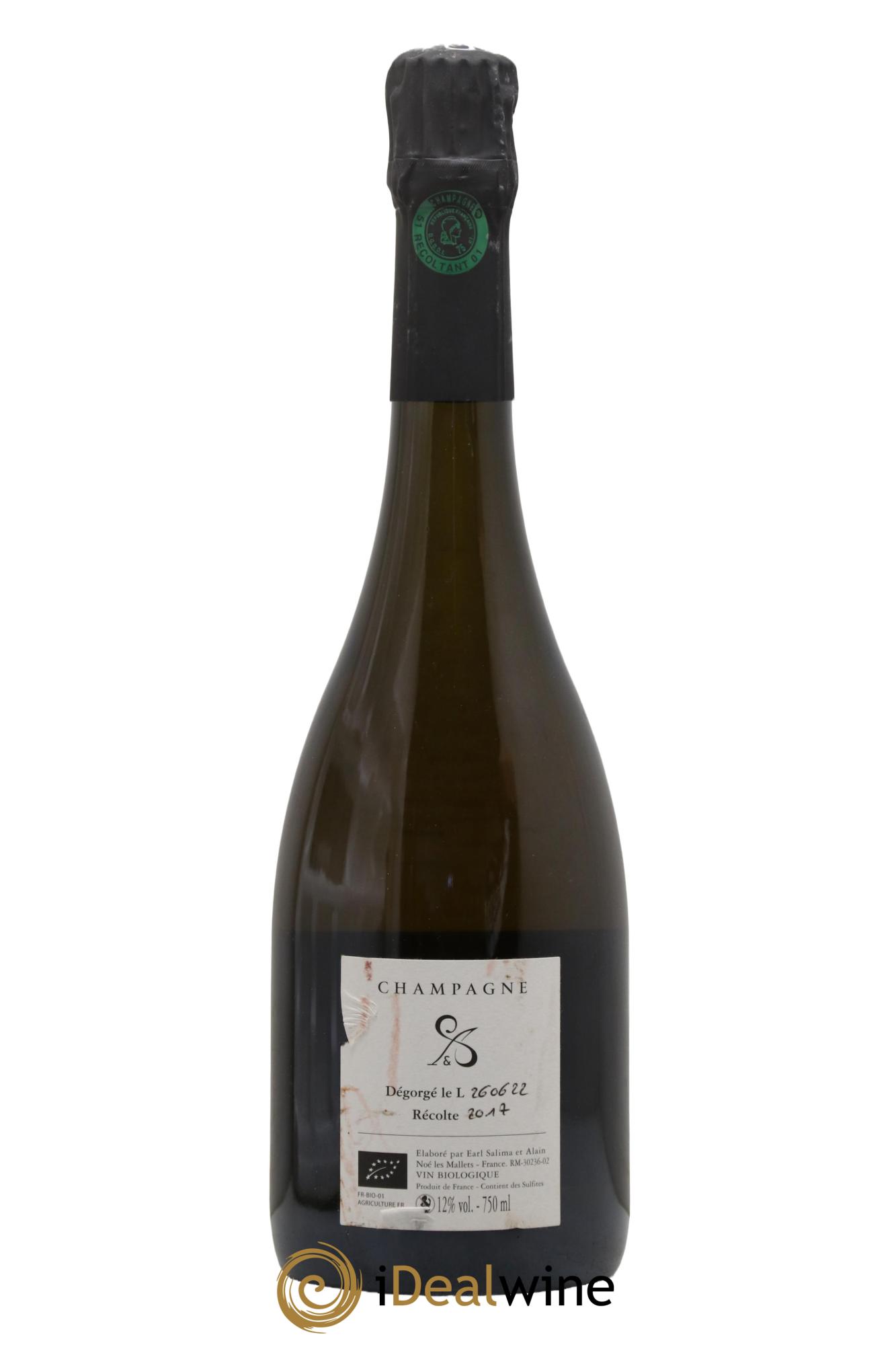 Champagne Brut Nature Origines Salime et Alain Cordeuil 2017 - Lot of 1 bottle - 1