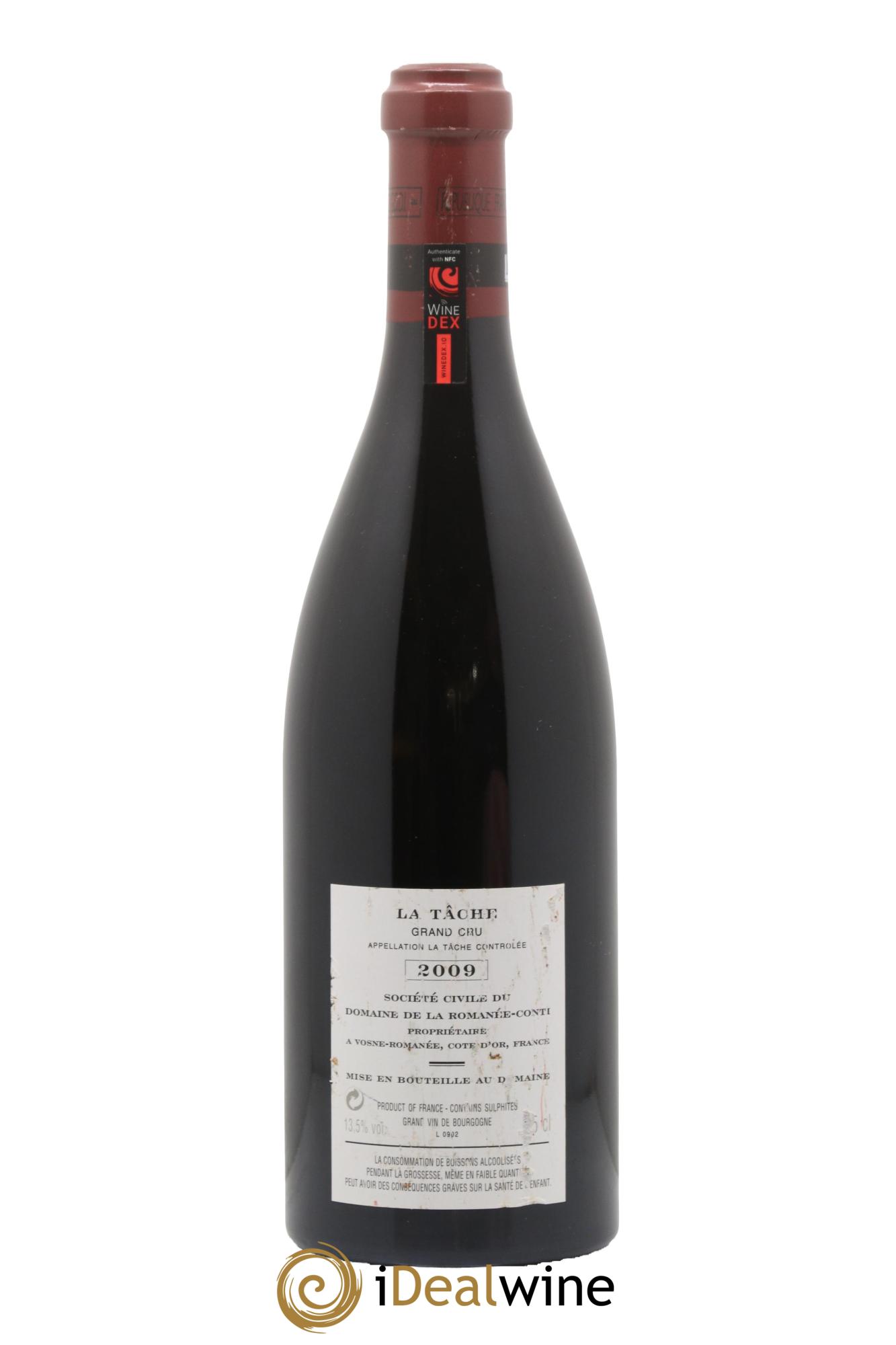 La Tâche Grand Cru Domaine de la Romanée-Conti 2009 - Lot de 1 bouteille - 1