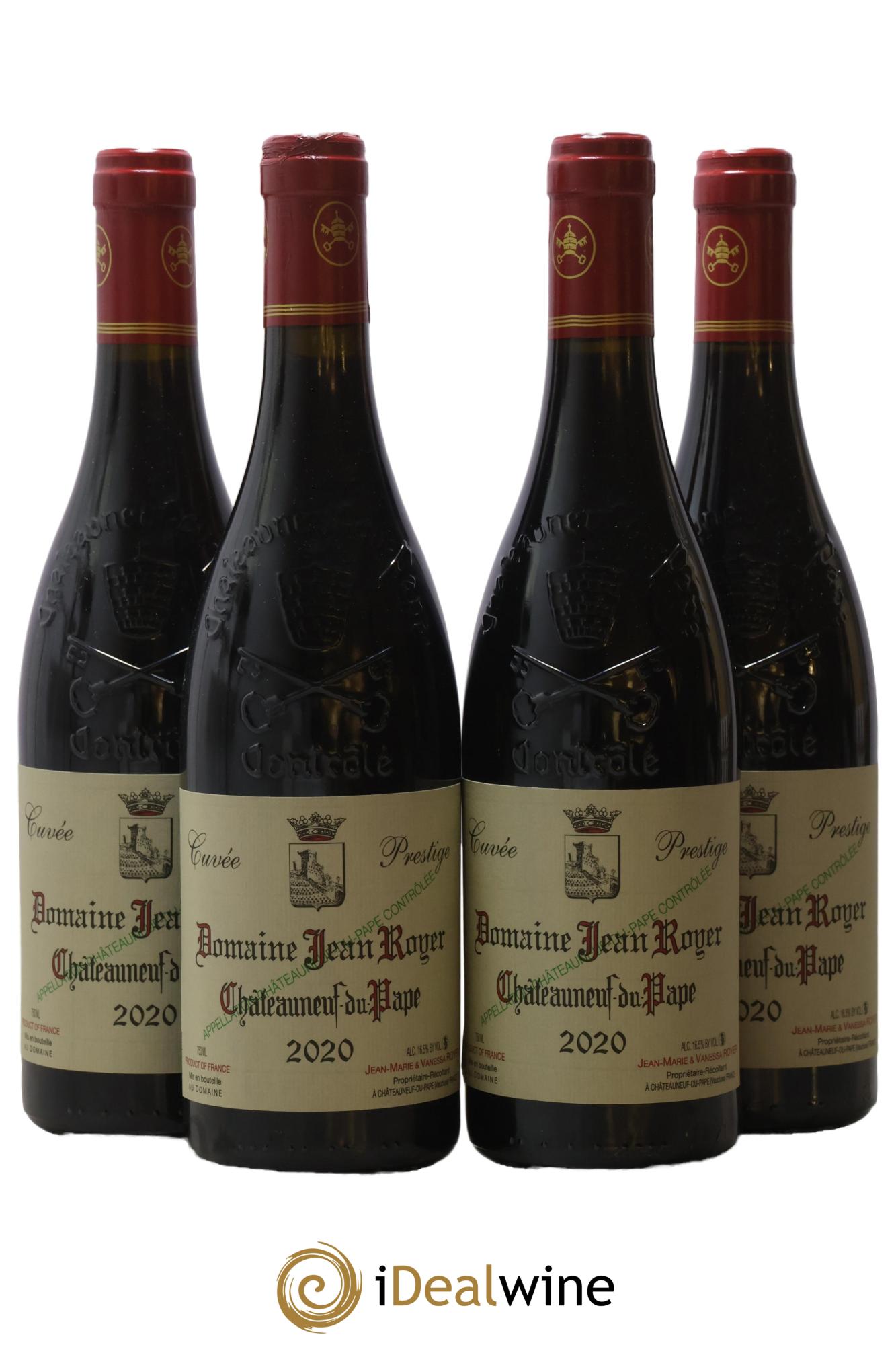 Châteauneuf-du-Pape Prestige Domaine Jean Royer 2020 - Lotto di 4 bottiglie - 0