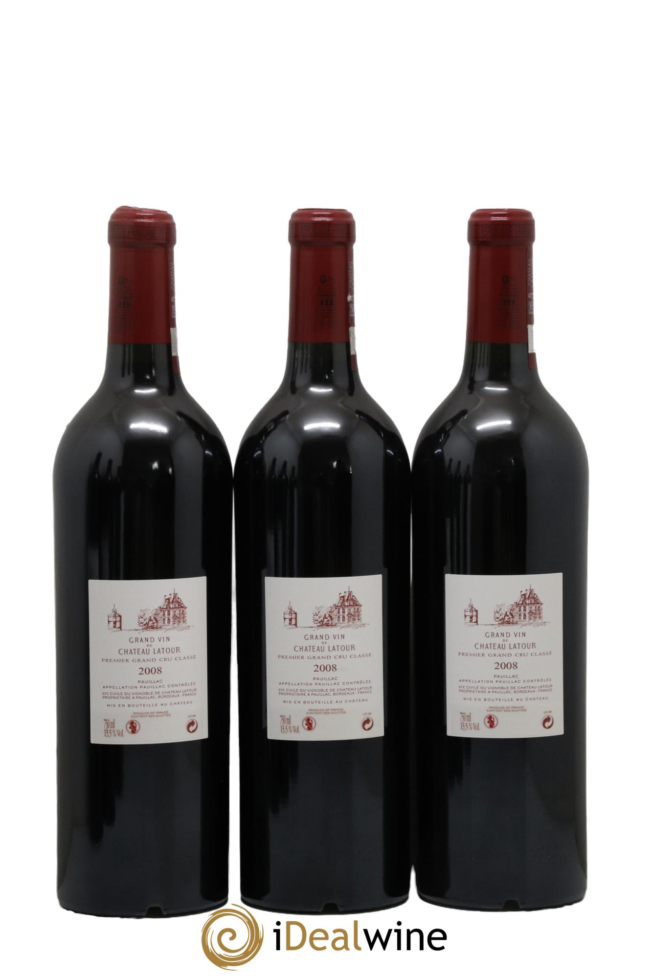 Château Latour 1er Grand Cru Classé 2008 - Lot of 6 bottles - 2