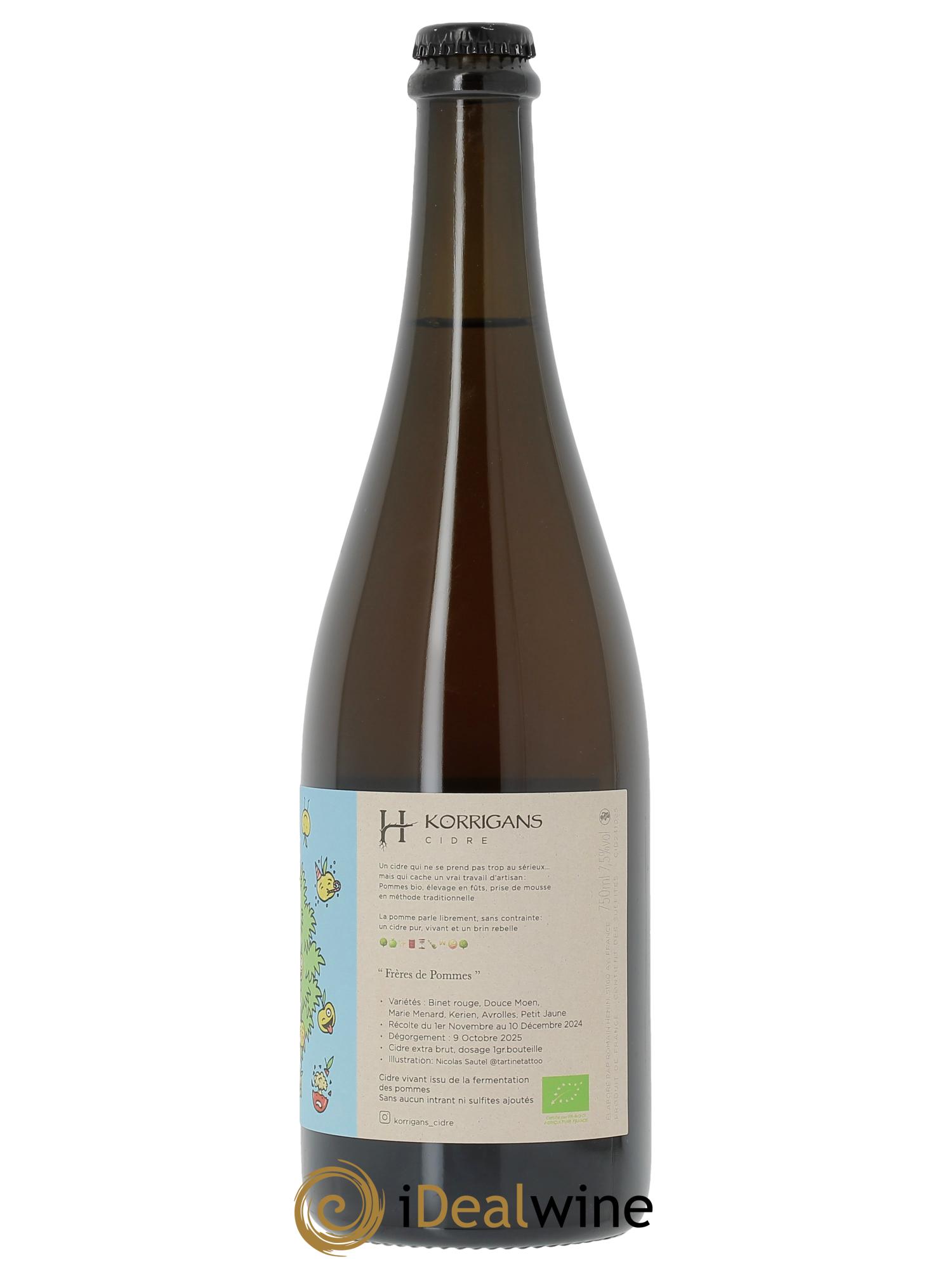Cidre Frères de Pomme Romain Hénin 2024 - Lot de 1 bouteille - 1