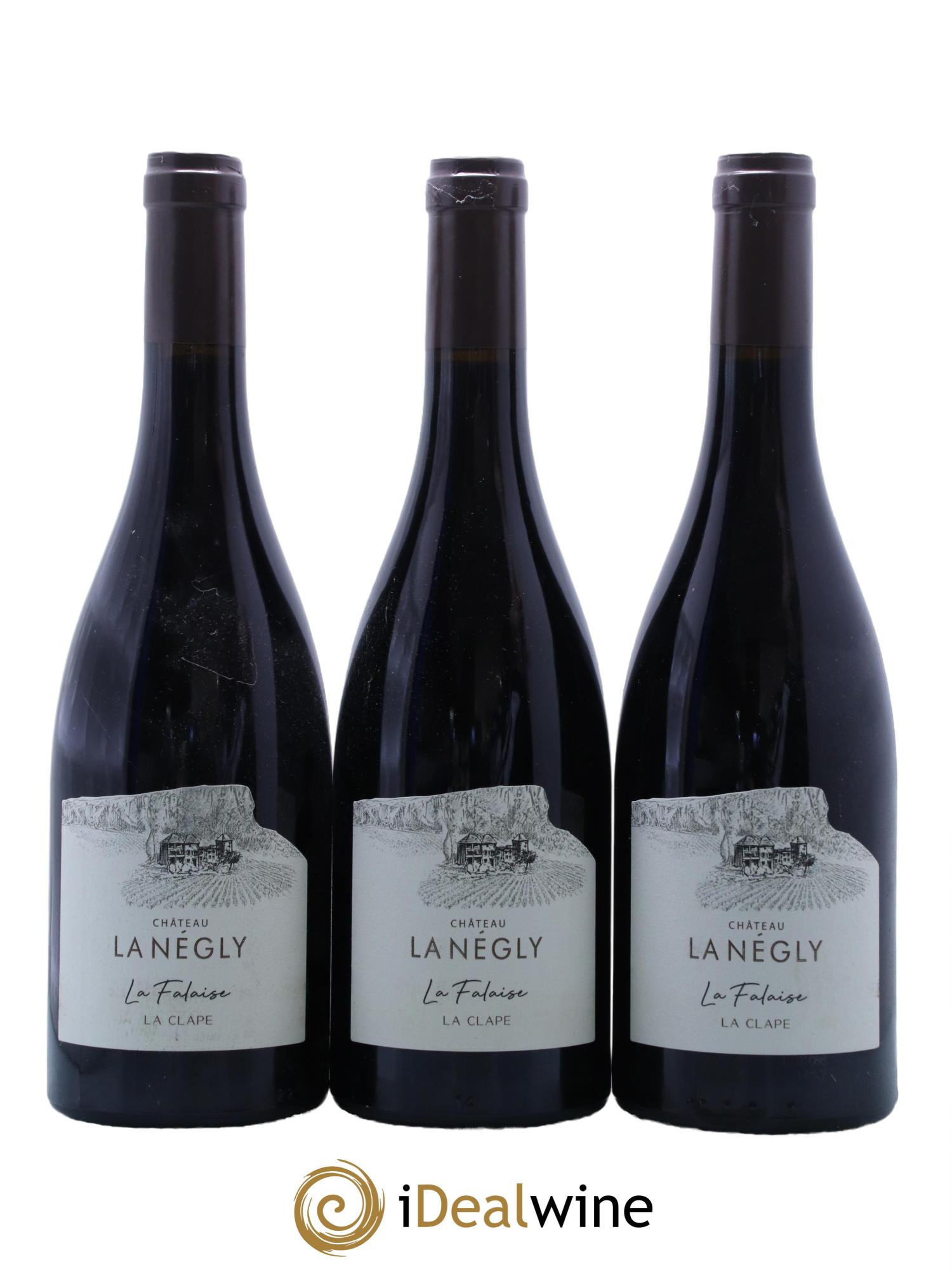 La Clape Château de La Négly La Falaise Jean Paux-Rosset 2019 - Lot de 3 bouteilles - 0