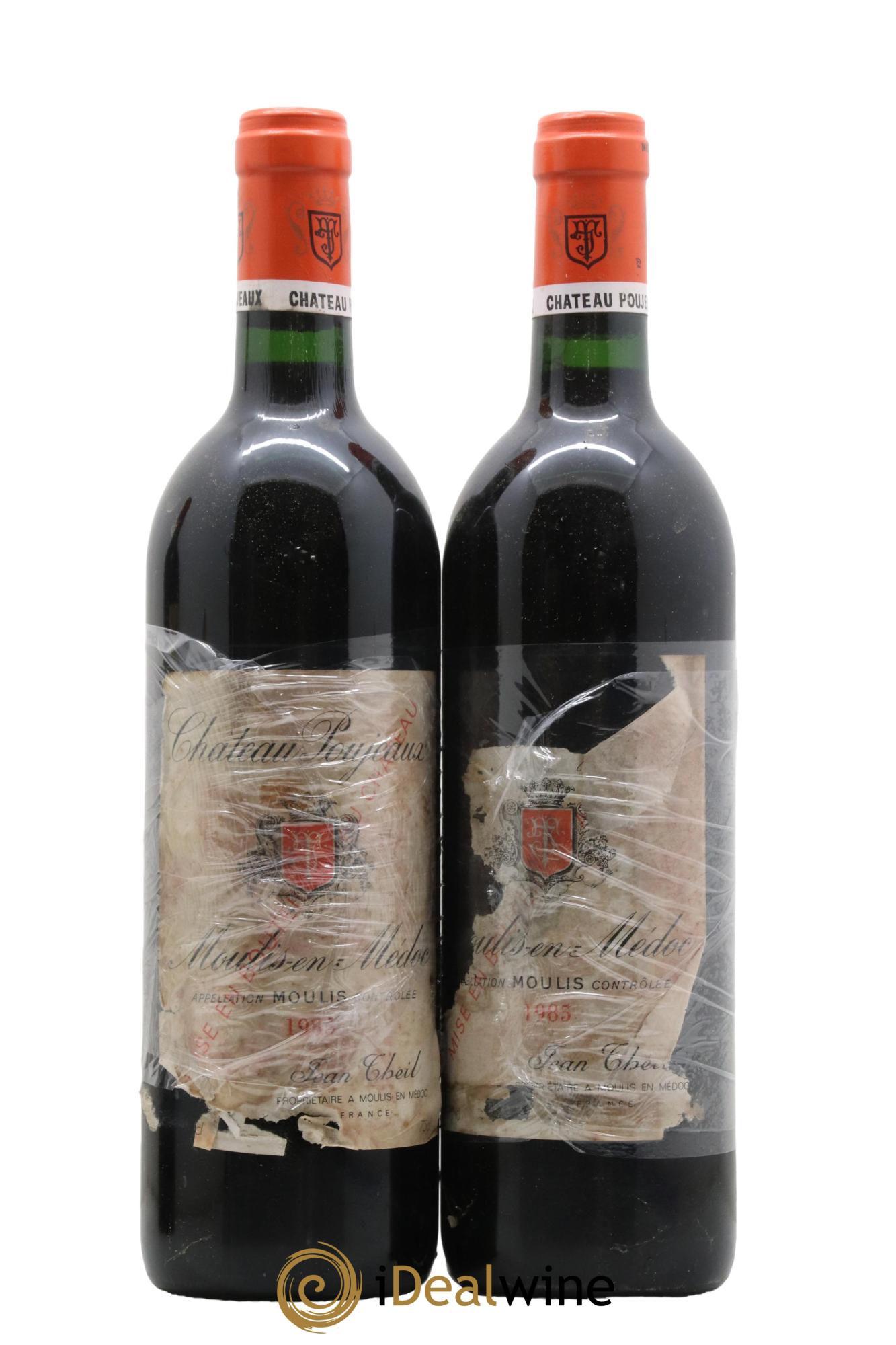 Château Poujeaux 1985 - Lot de 2 bouteilles - 0