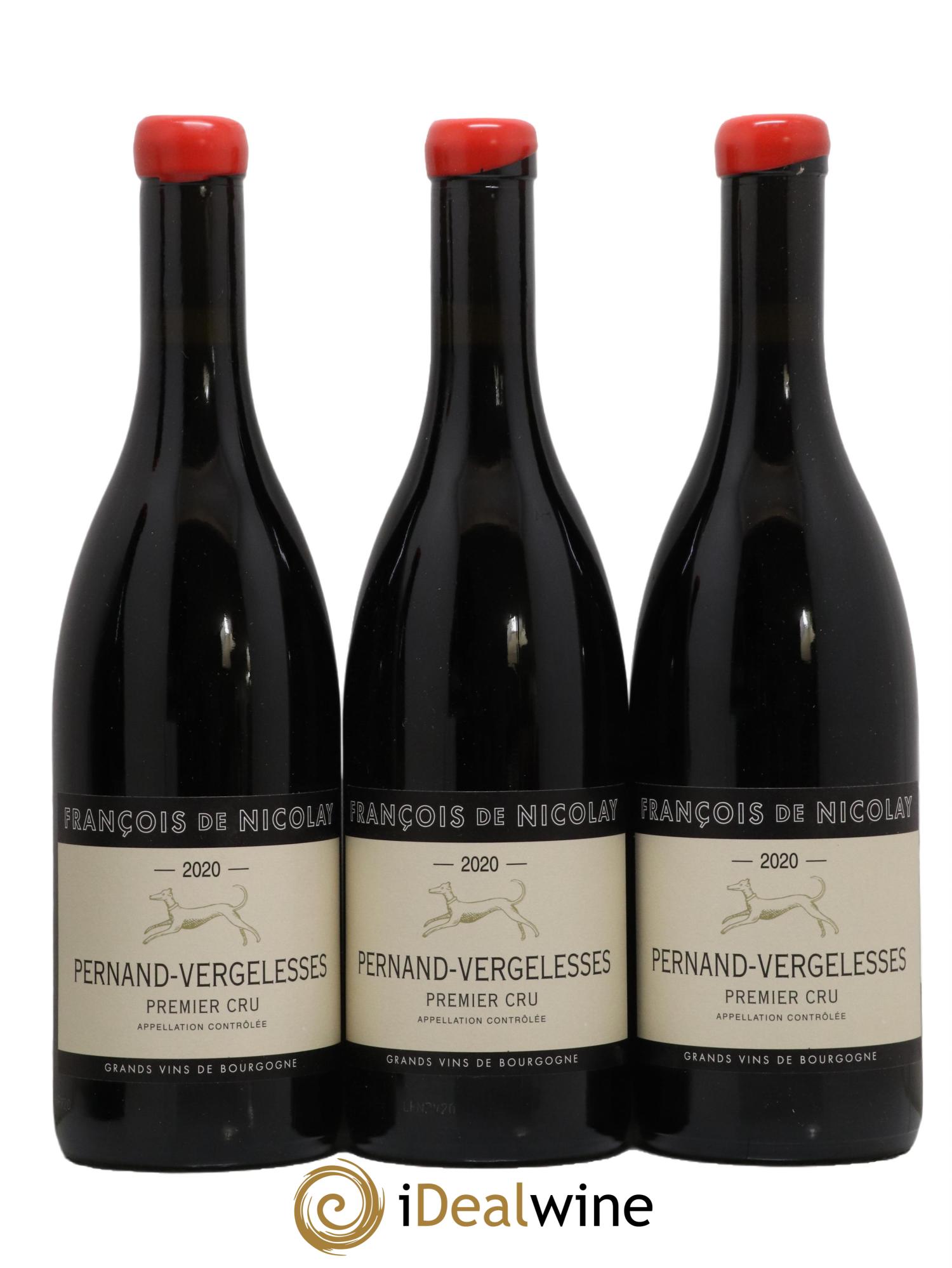 Pernand-Vergelesses 1er Cru Francois de Nicolay 2020 - Lot de 3 bouteilles - 0