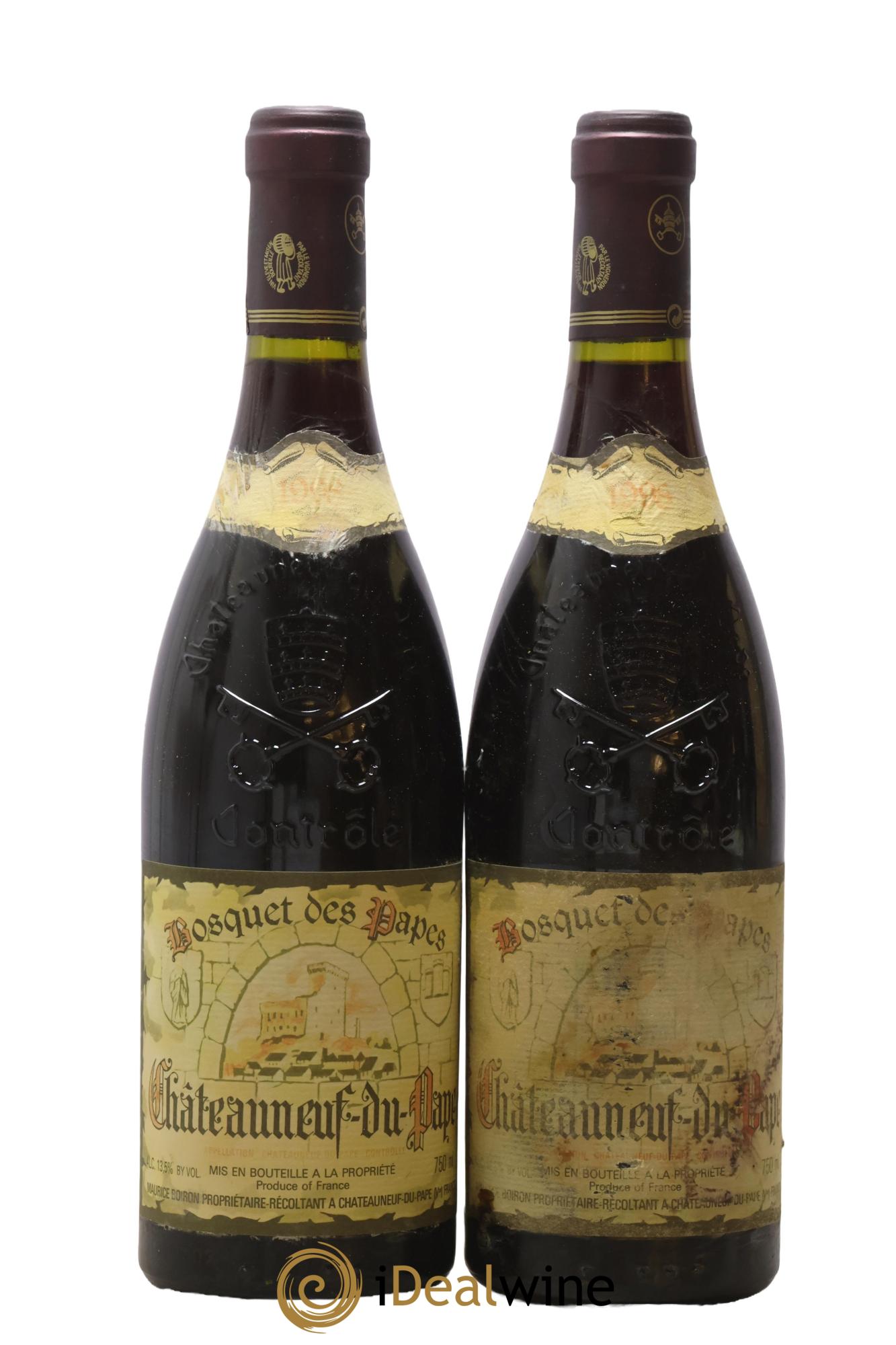 Châteauneuf-du-Pape Bosquet des Papes Famille Boiron 1998 - Lot de 2 bouteilles - 0