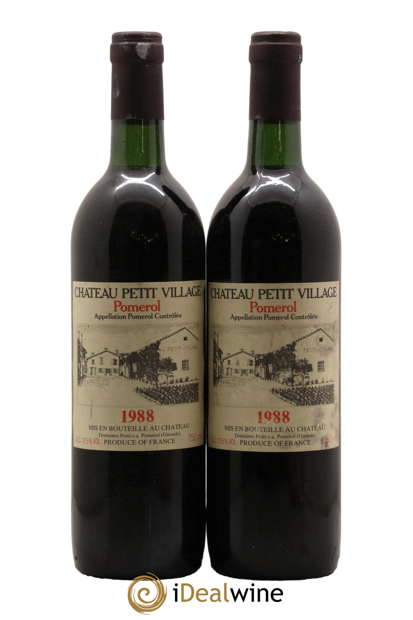 Château Petit Village 1988 - Lot de 2 bouteilles - 0