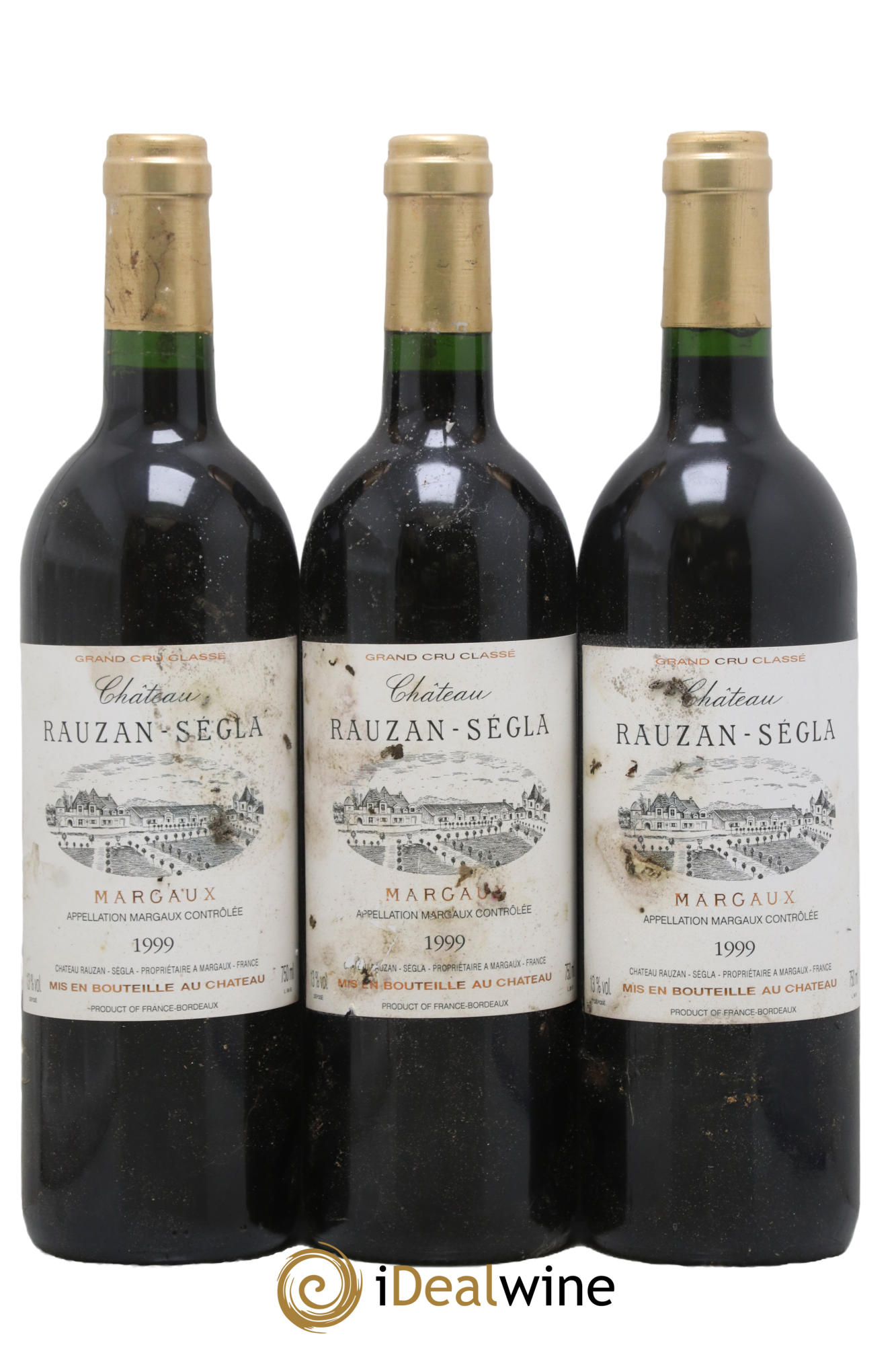Château Rauzan Ségla Grand Cru Classé 1999 - Lot de 3 bouteilles - 0