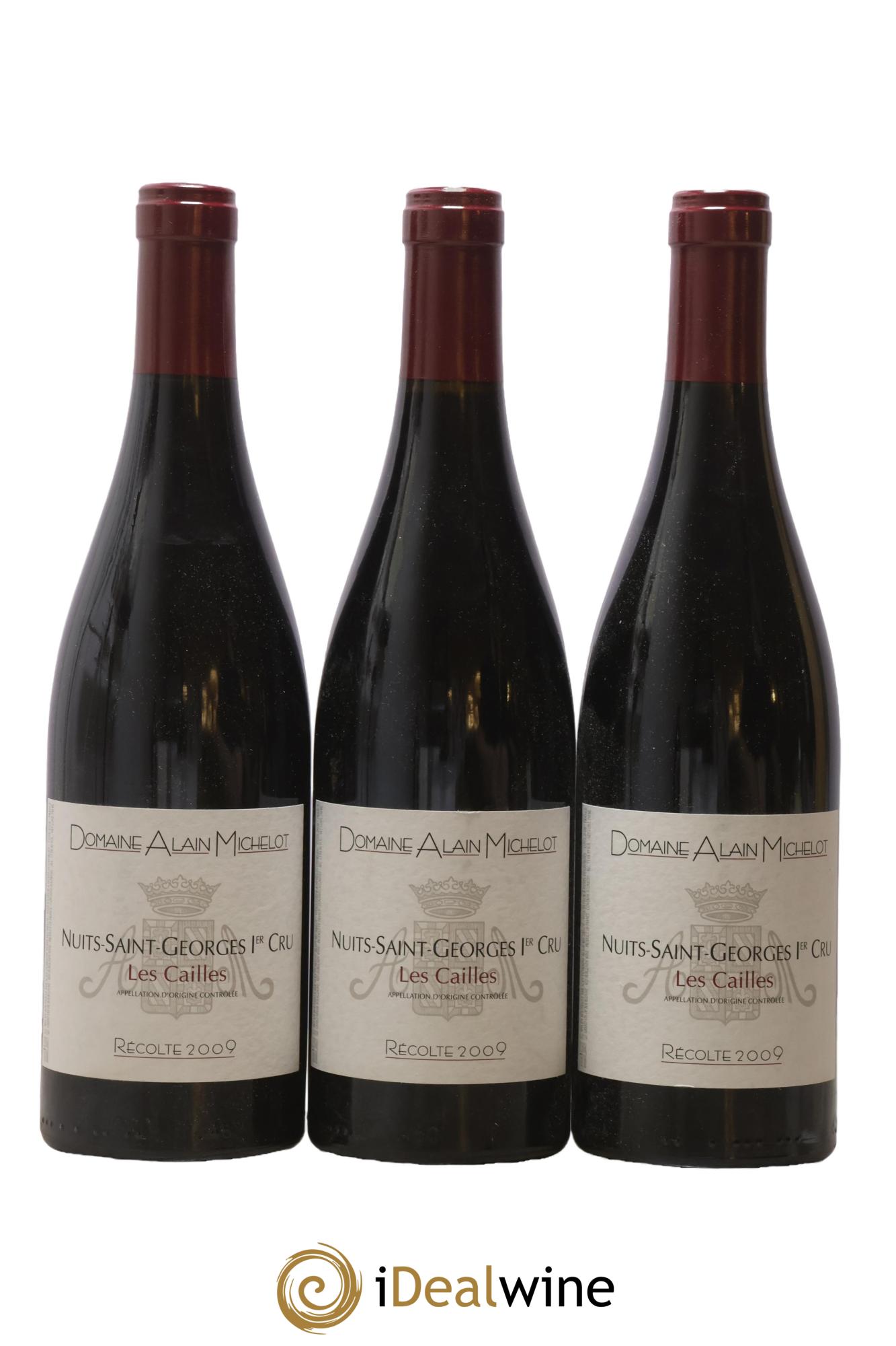 Nuits-Saint-Georges 1er Cru Les Cailles Alain Michelot (Domaine) 2009 - Lot de 3 bouteilles - 0