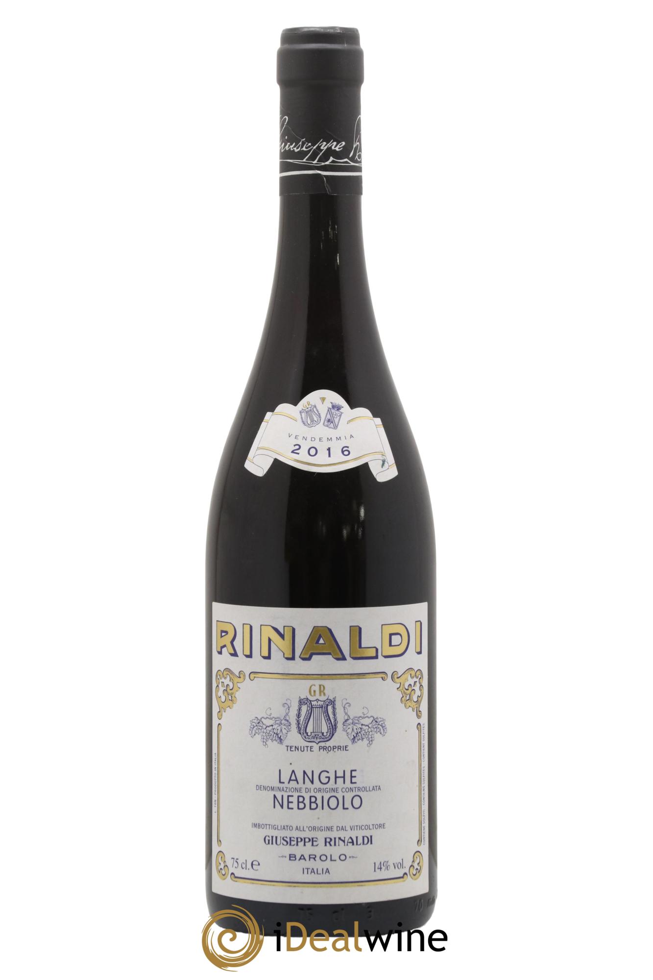 Langhe DOC Nebbiolo Giuseppe Rinaldi 2016 - Lot of 1 bottle - 0
