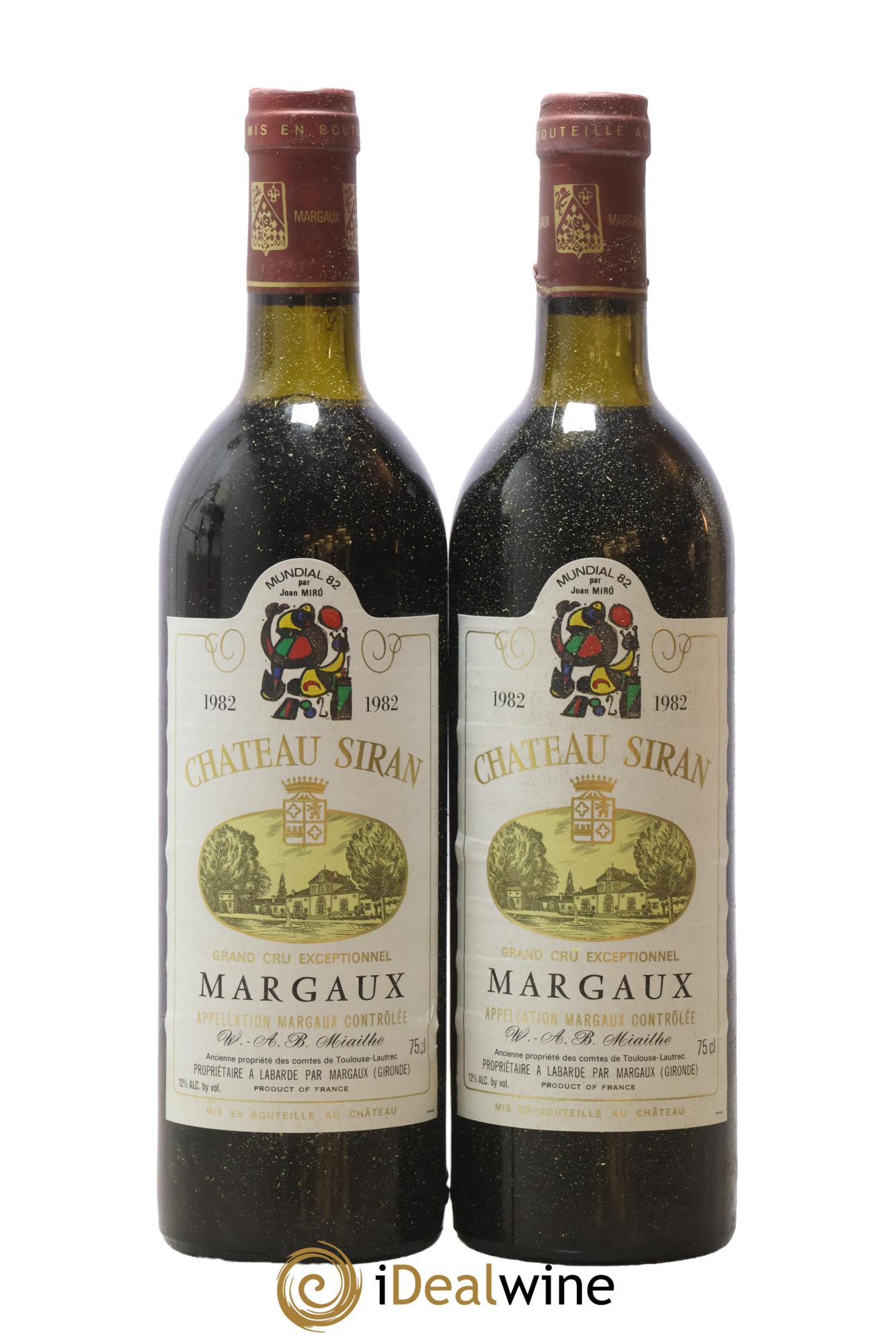 Château Siran 1982 - Lot of 2 bottles - 0