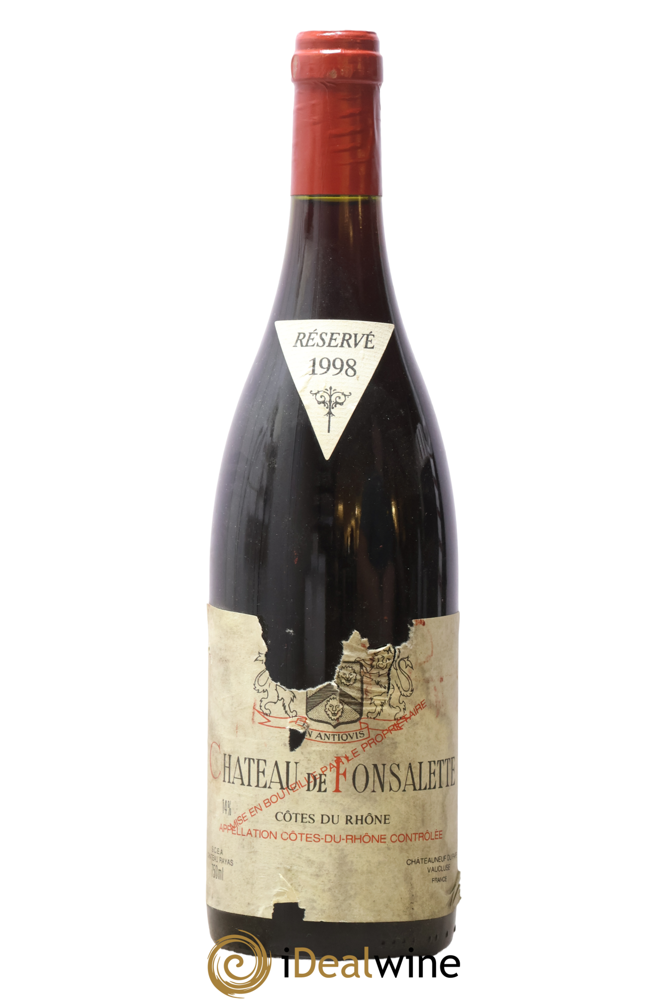 Côtes-du-Rhône Château de Fonsalette Emmanuel Reynaud 1998 - Lot de 1 bouteille - 0
